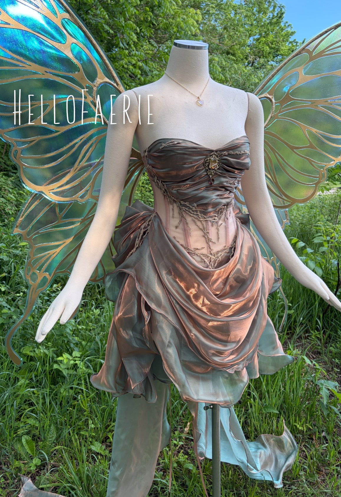 Mediterranean Mist Mermaid Fairy Gown