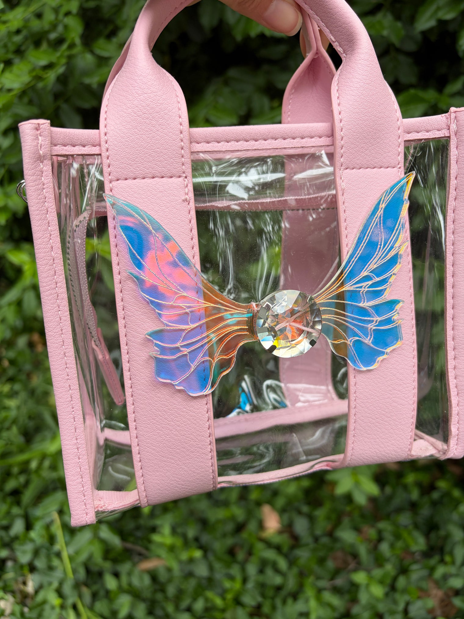 Pink Clear Fairy Purse
