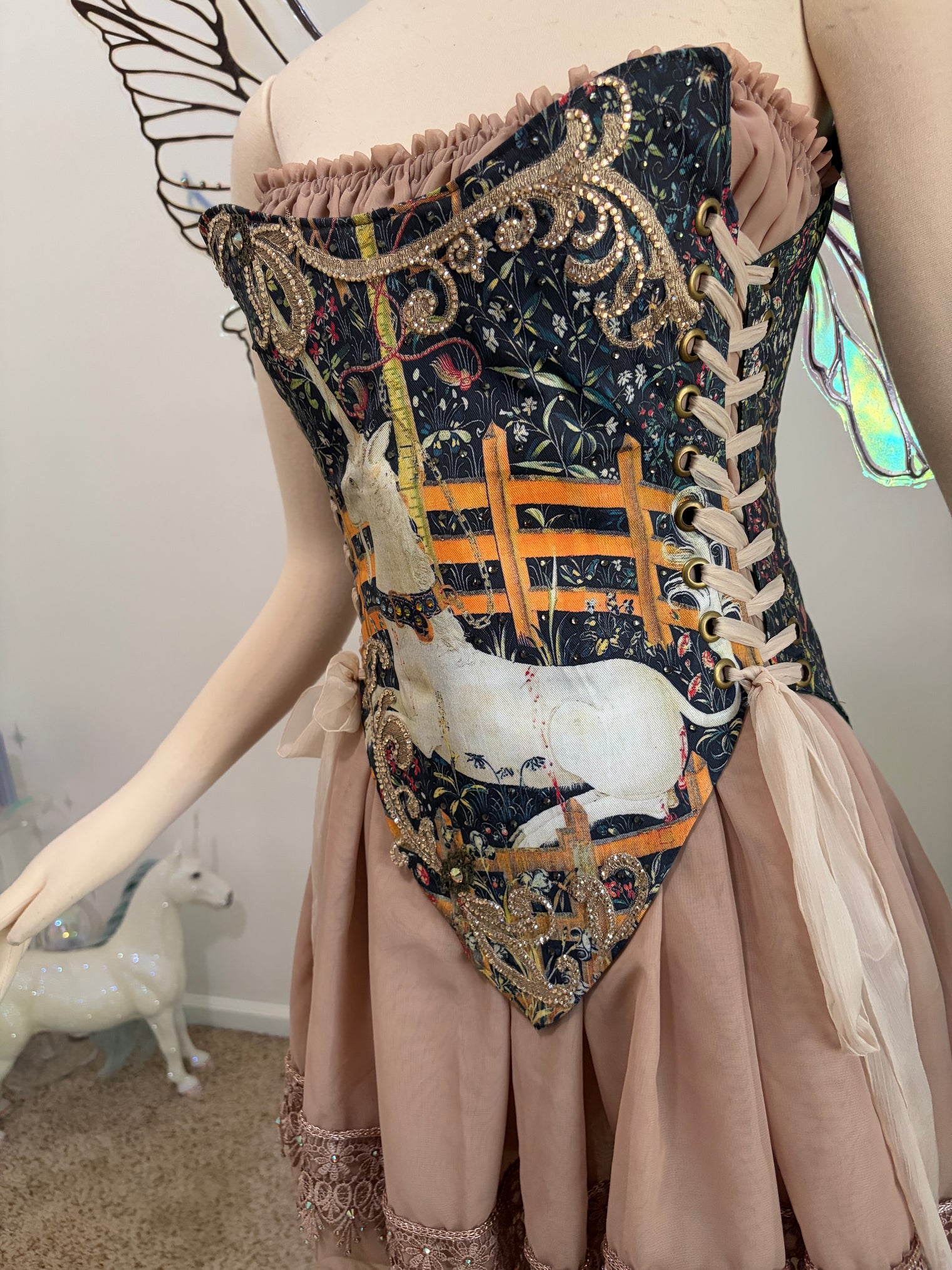 Tea Time with the Unicorn Fairy Gown AS IS