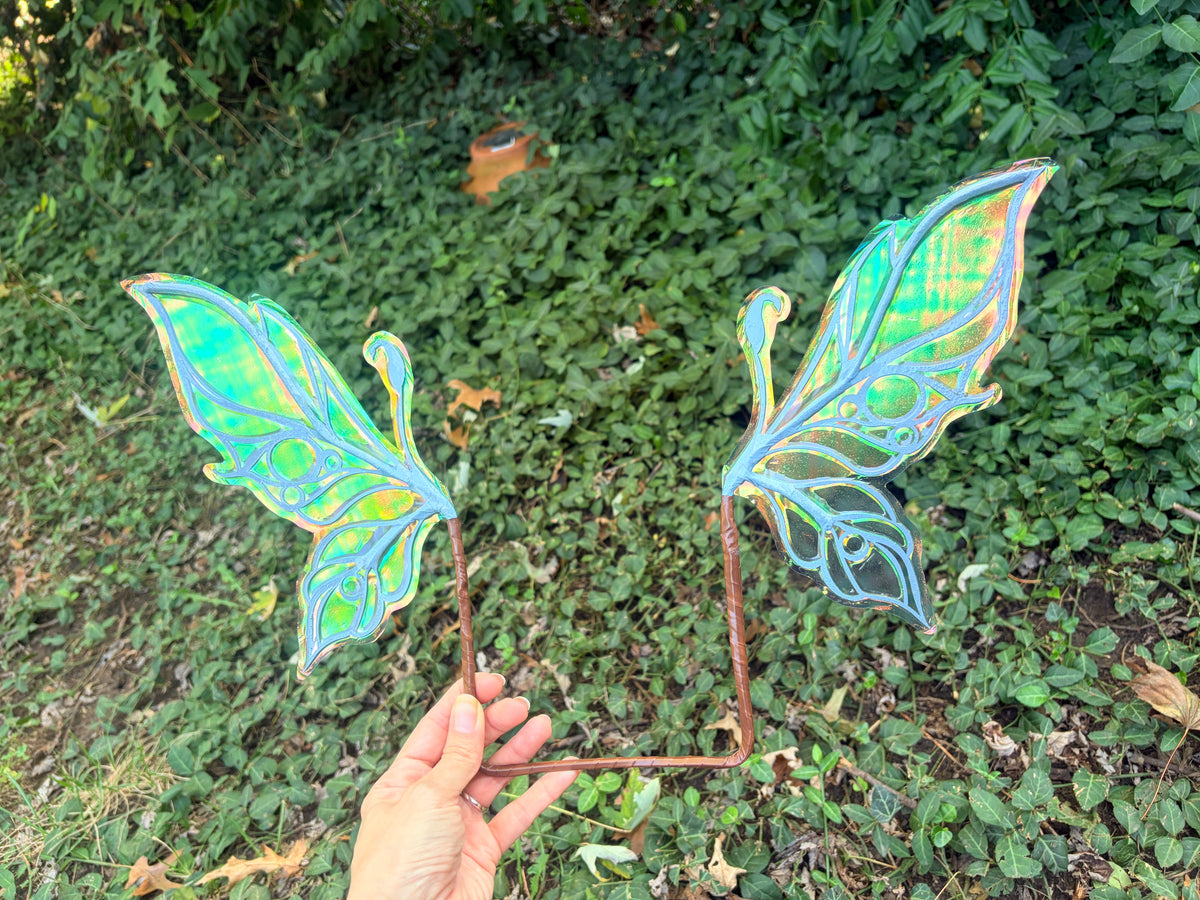 Micro mini Wings Sky Blue iridescent fairy wings