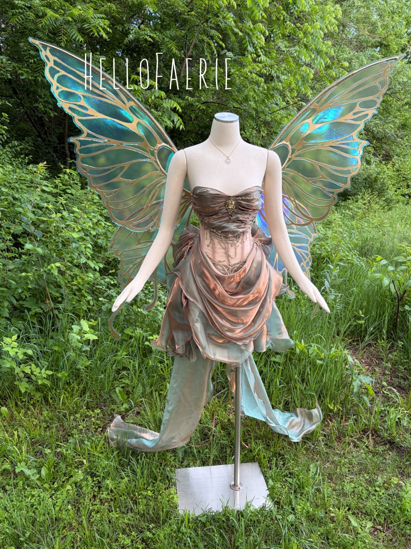 Mediterranean Mist Mermaid Fairy Gown
