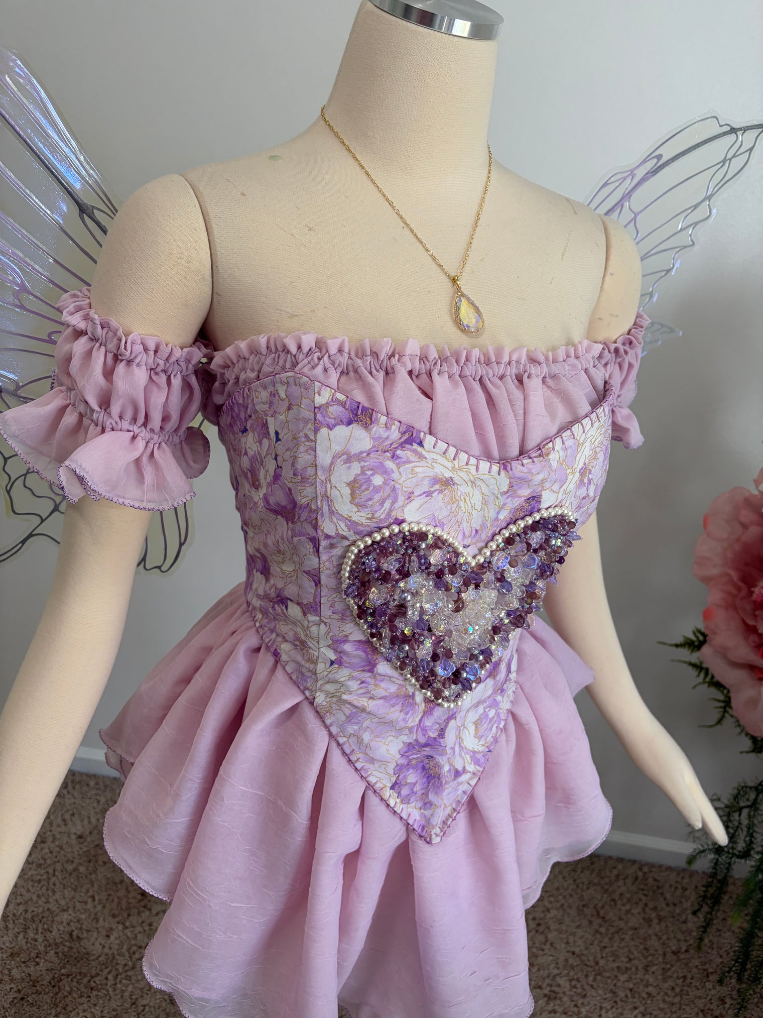 Tokyo Fae - a day in the wisteria corset and chemise set