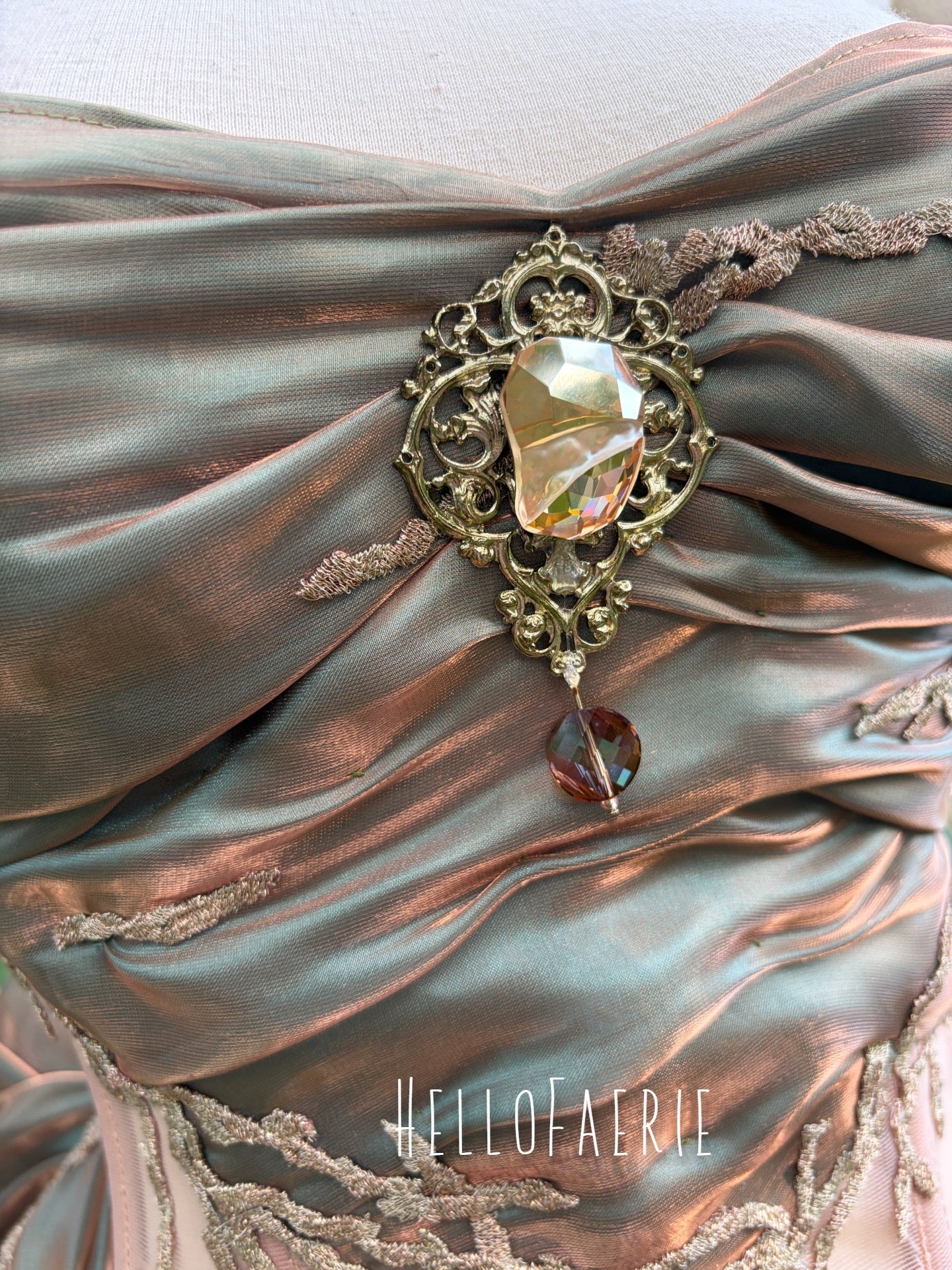 Mediterranean Mist Mermaid Fairy Gown