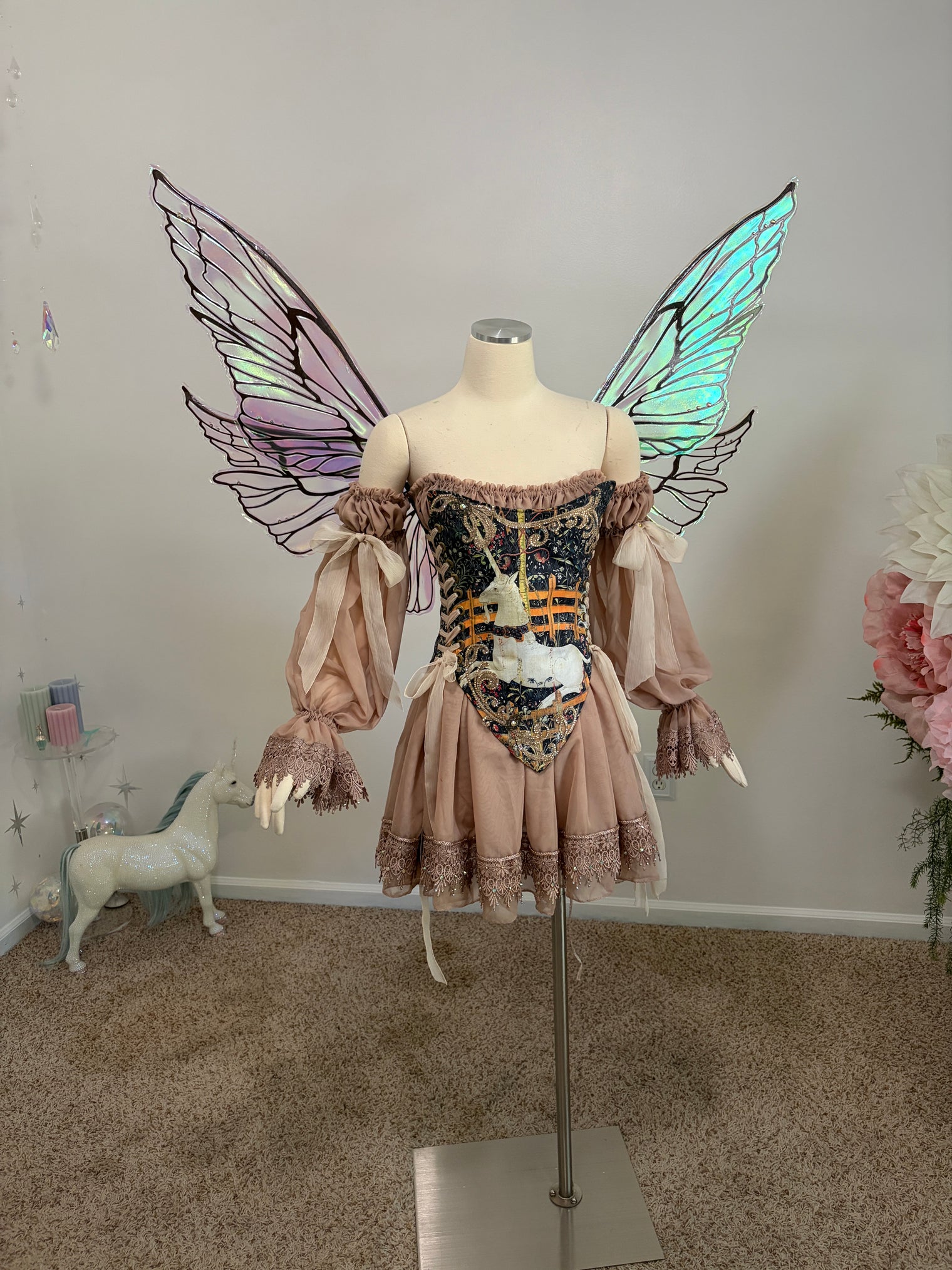 Tea Time with the Unicorn Fairy Gown AS IS
