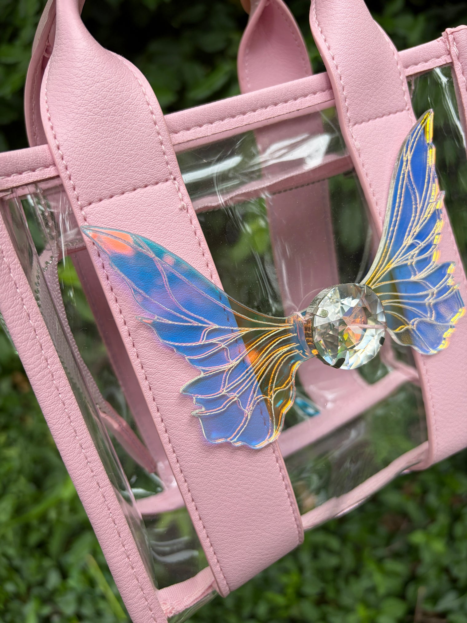 Pink Clear Fairy Purse