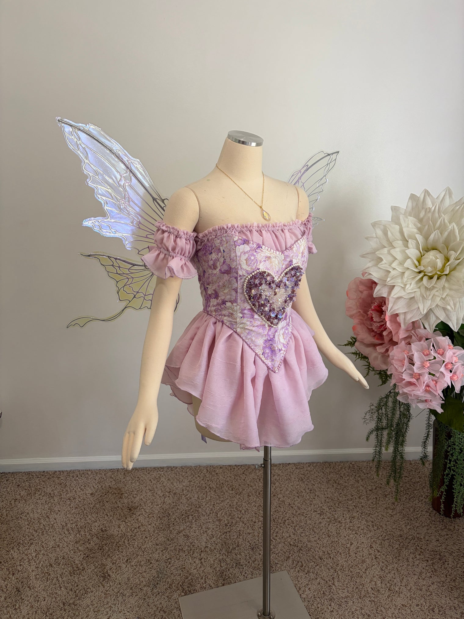 Tokyo Fae - a day in the wisteria corset and chemise set