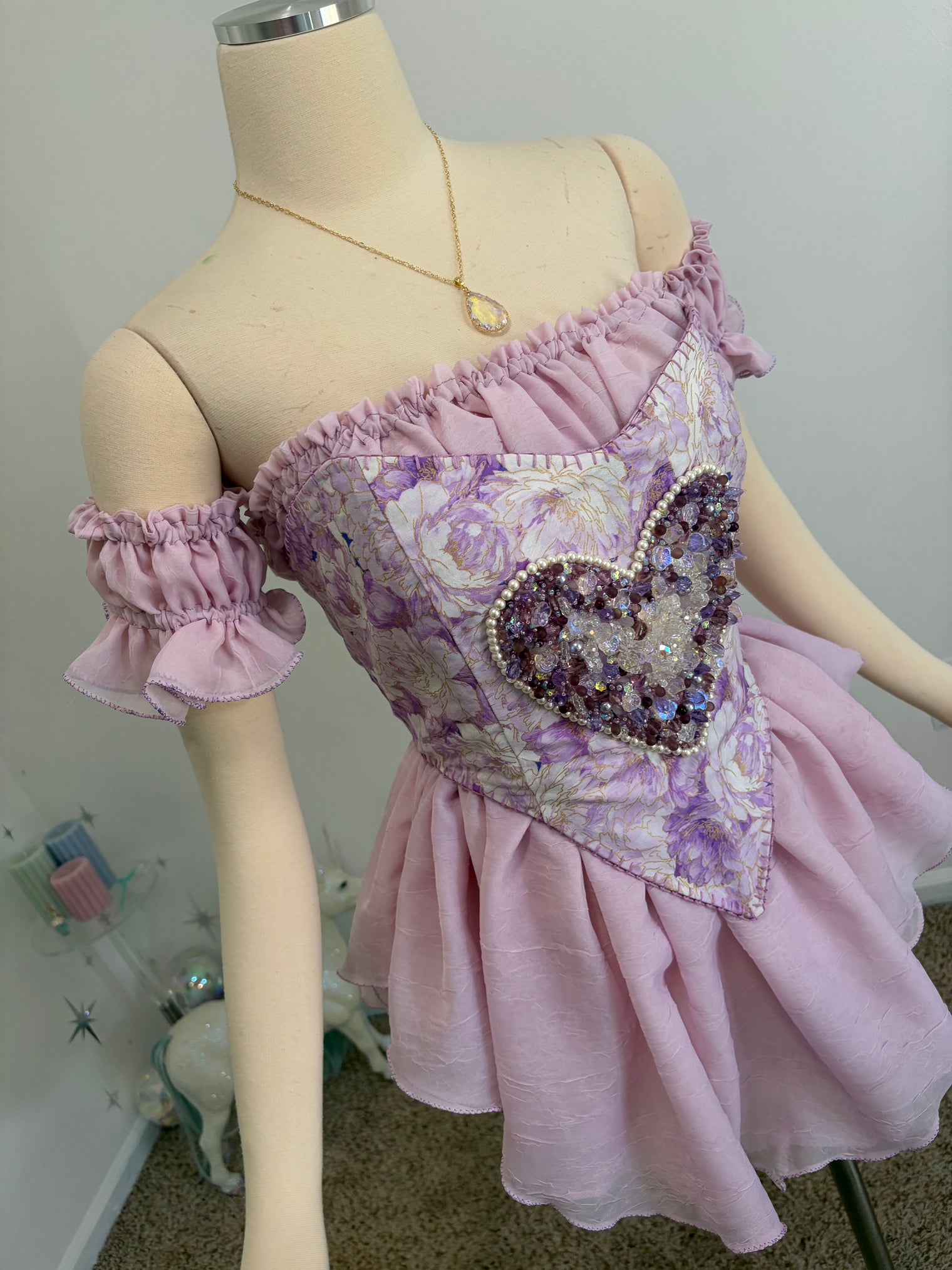 Tokyo Fae - a day in the wisteria corset and chemise set
