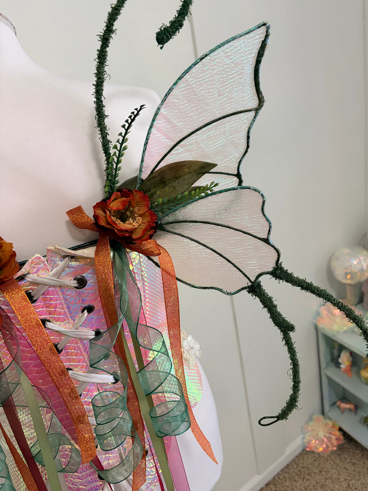 Floral Full Wire Butterfly style Fairy Wings