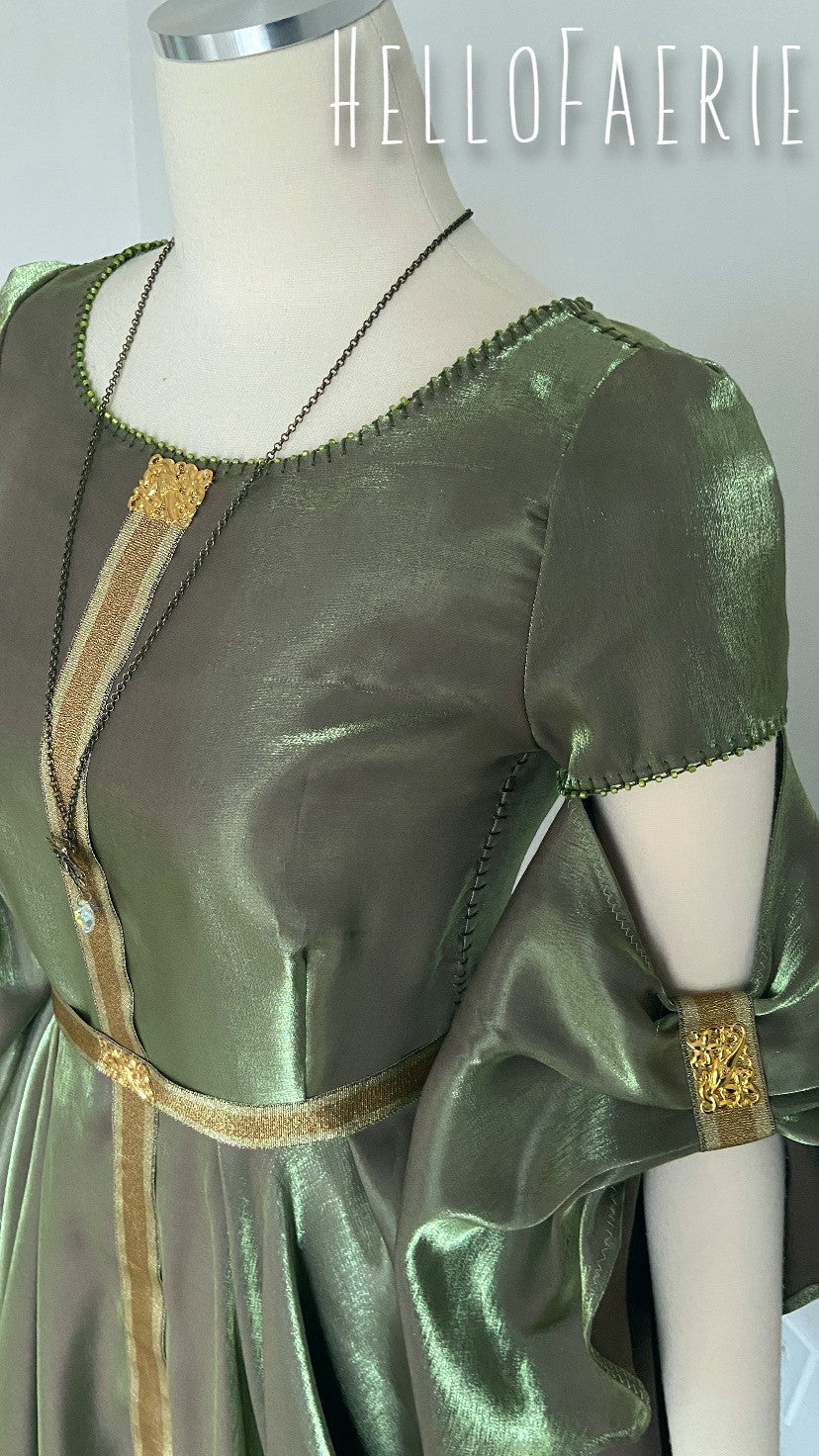 Green Sleeves Elven gown