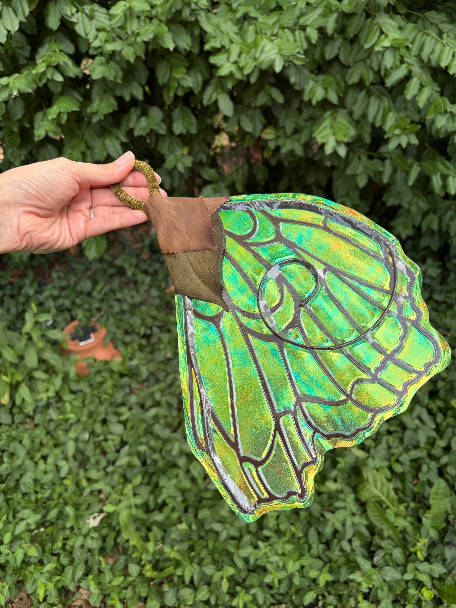 Brown fairy wing Hand Fan