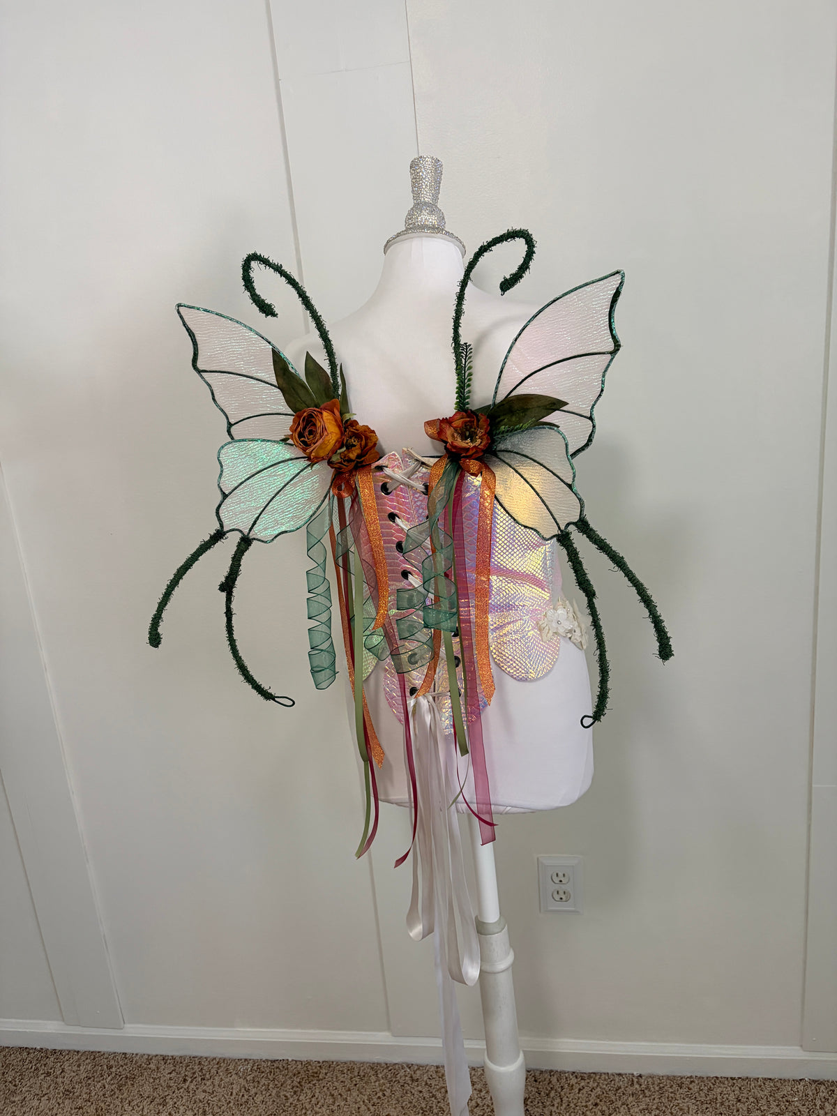 Floral Full Wire Butterfly style Fairy Wings