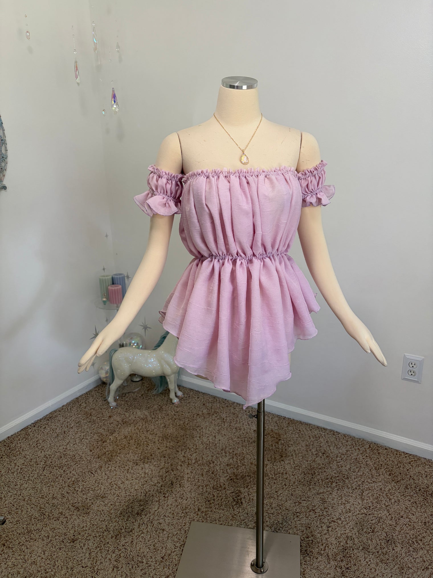 Tokyo Fae - a day in the wisteria corset and chemise set