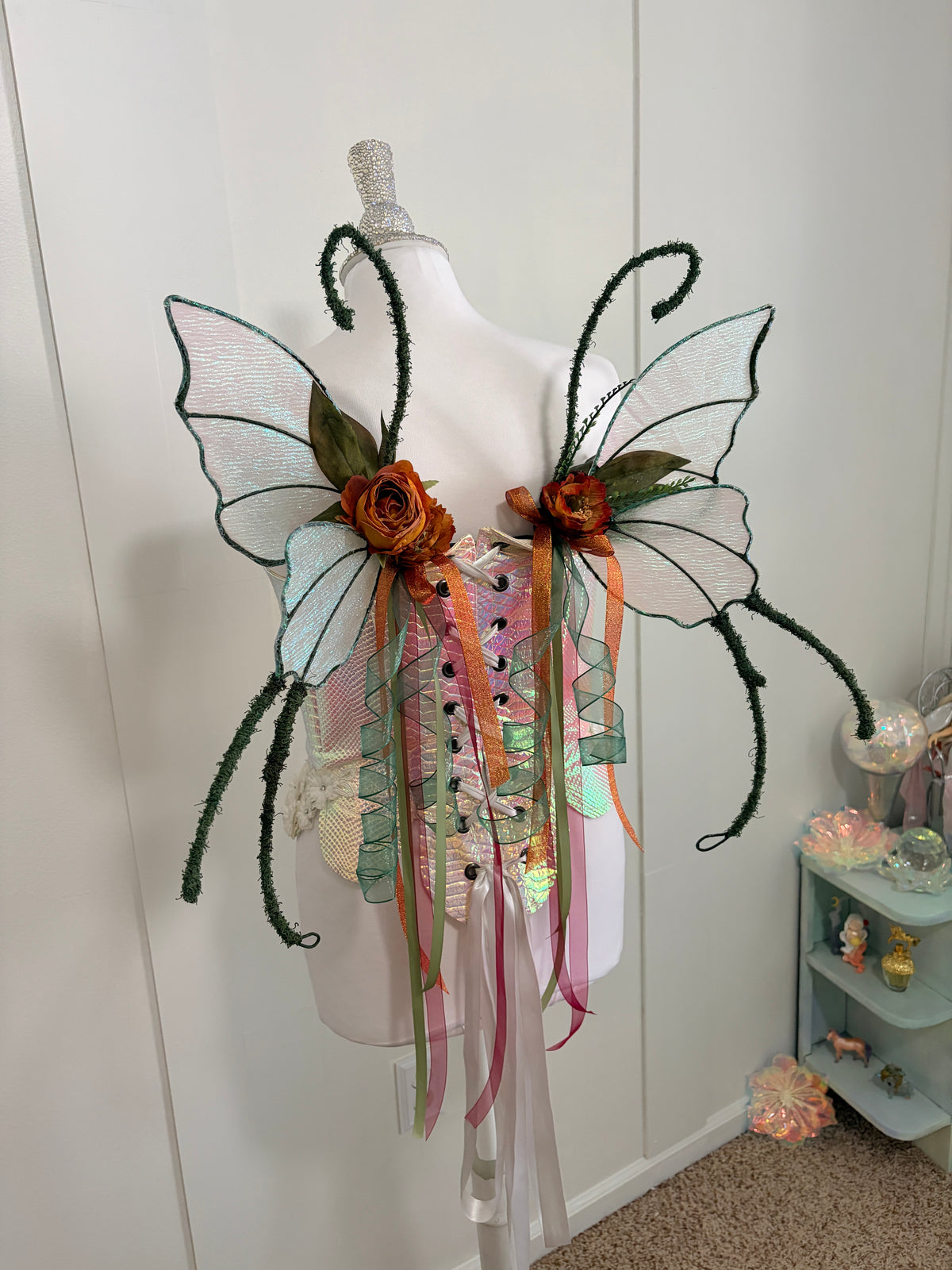 Floral Full Wire Butterfly style Fairy Wings