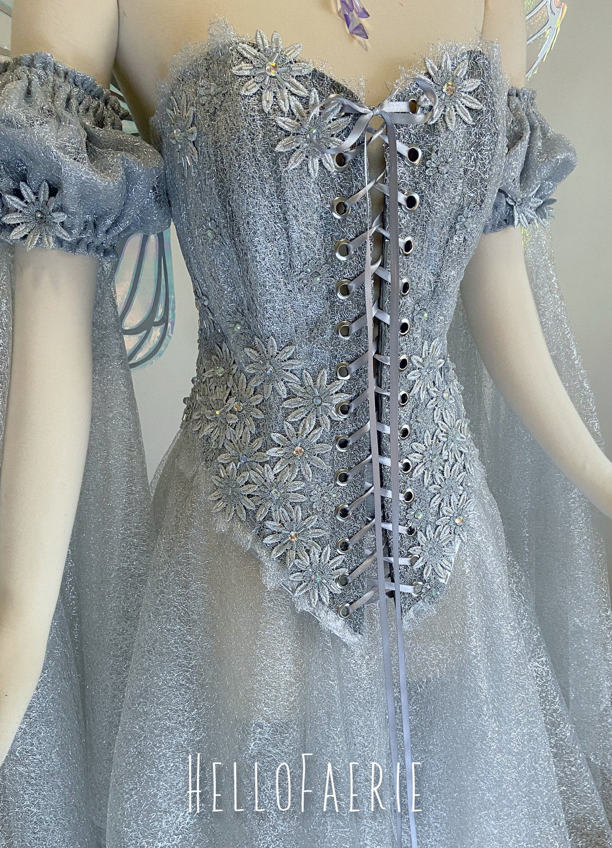 Starlight Solstice Lace gown