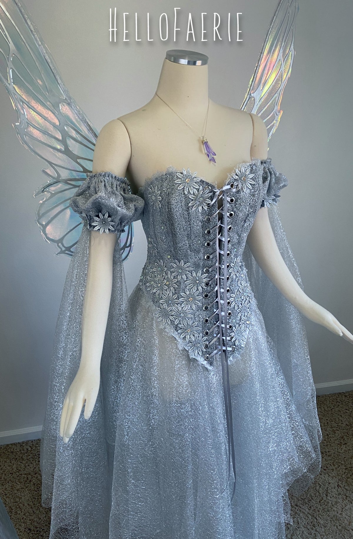 Starlight Solstice Lace gown