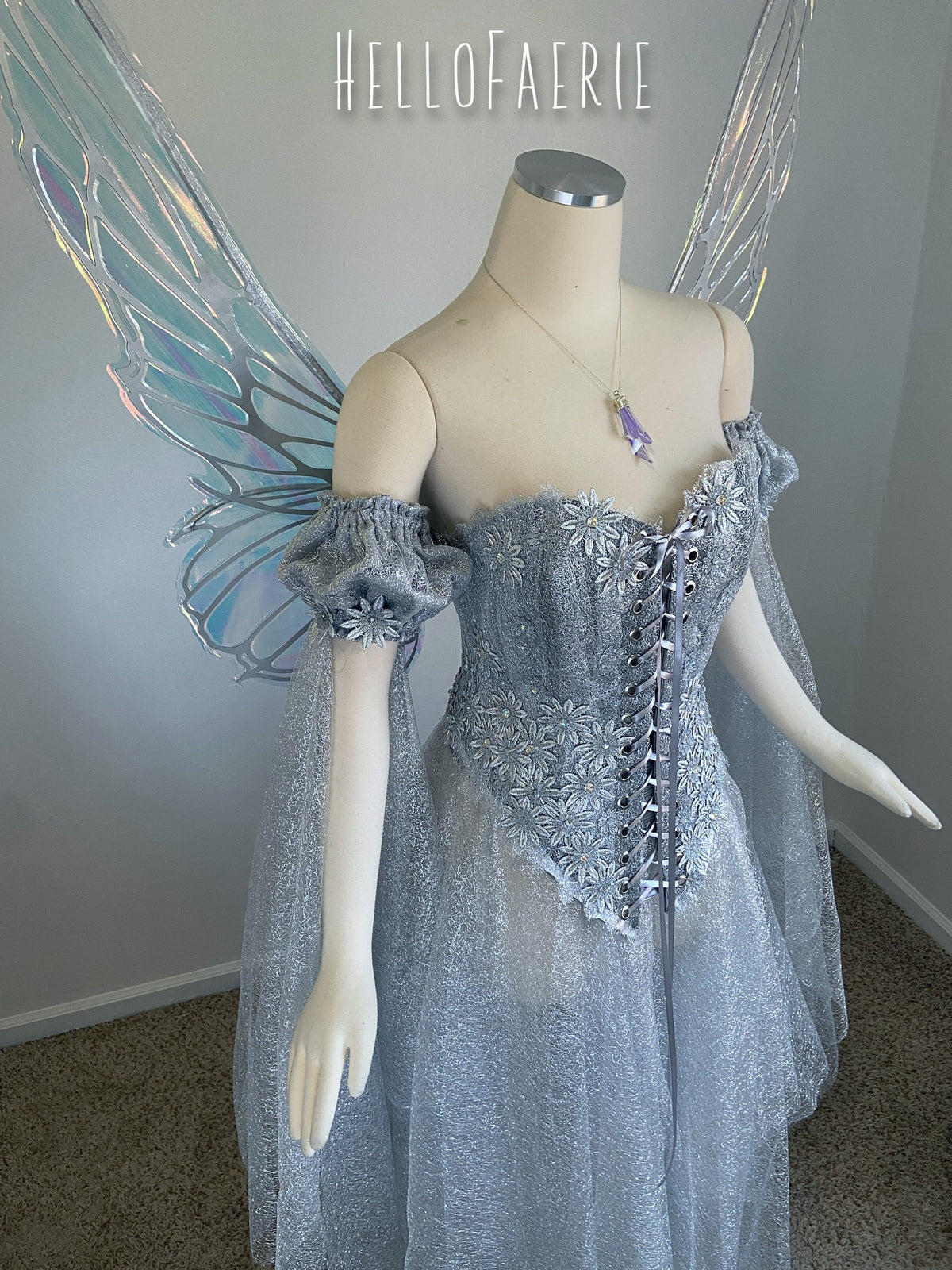 Starlight Solstice Lace gown