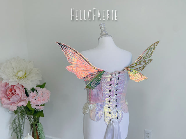 Mini Dark Brown Titania Wings Iridescent Fairy Wings