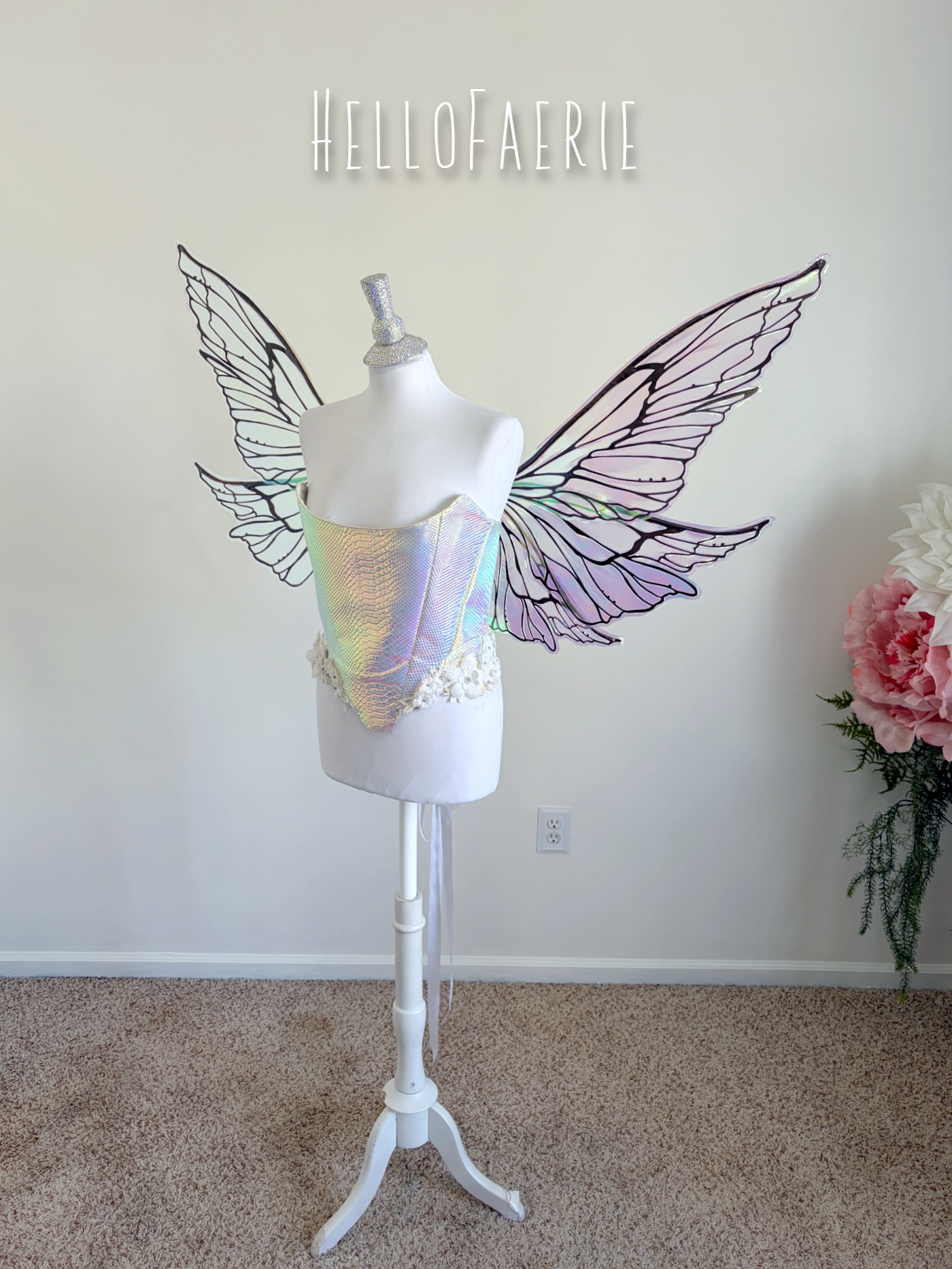 Giant Hope Iridescent Fairy wings READY TO SHIP