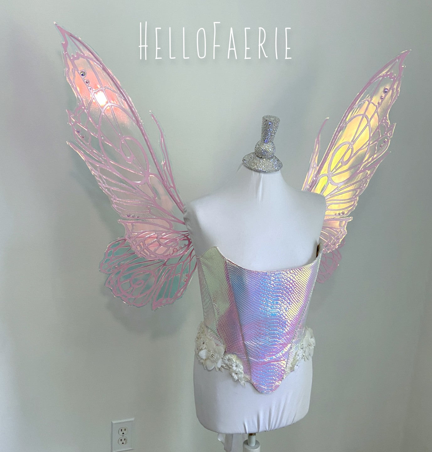 MTO Crystal Large Tink 2022 Iridescent Fairy Wings