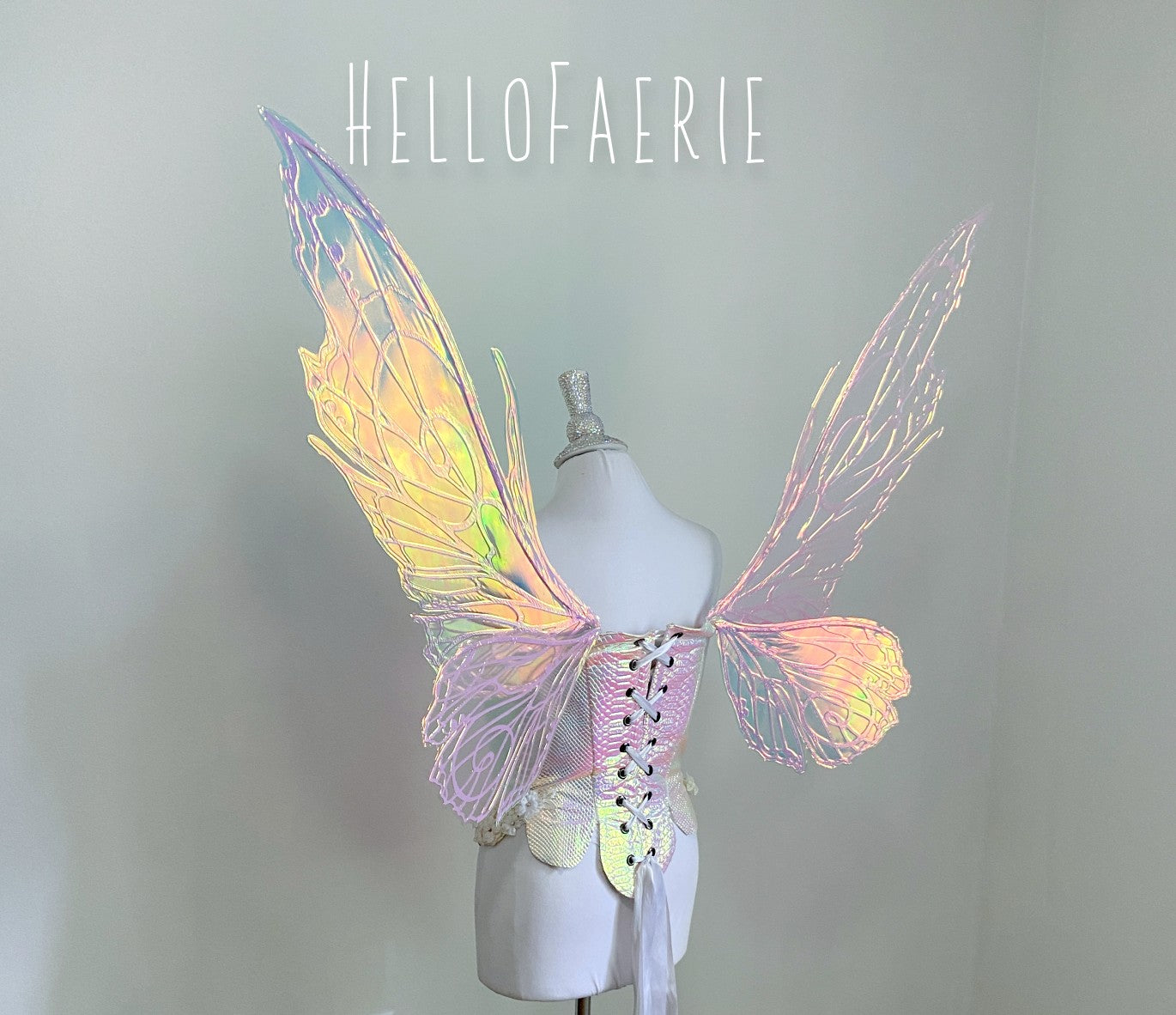 MTO Crystal Large Tink 2022 Iridescent Fairy Wings