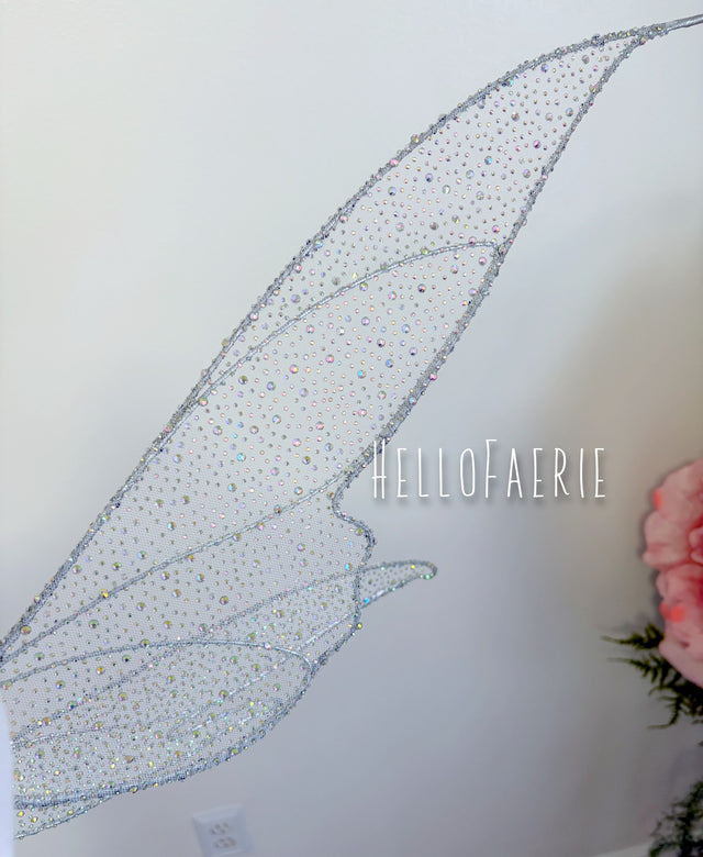 Crystal rhinestone Double panel Full Wire Fairy Wings