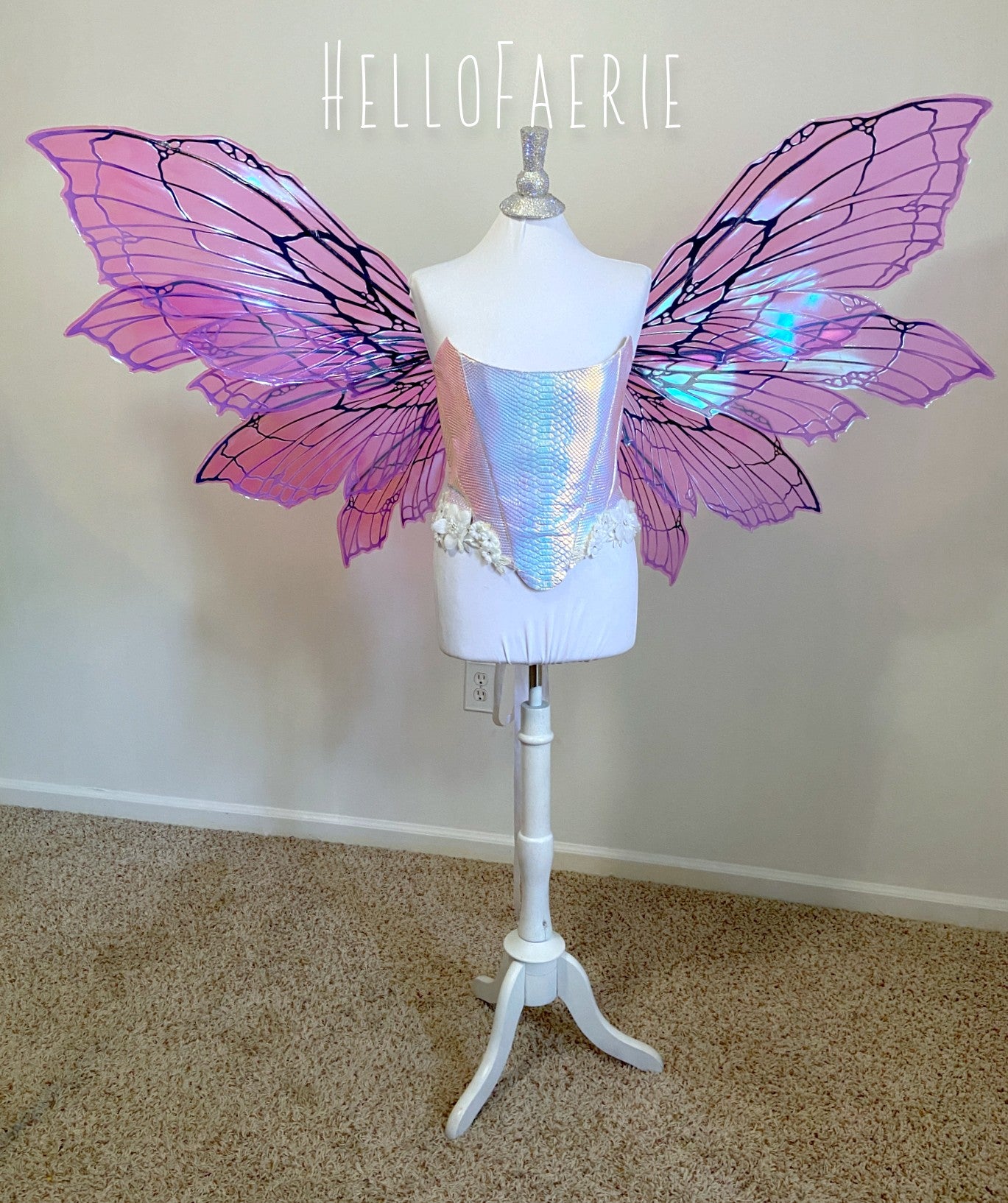 MONSTER Size Purple Double set Peri Iridescent Fairy Wings