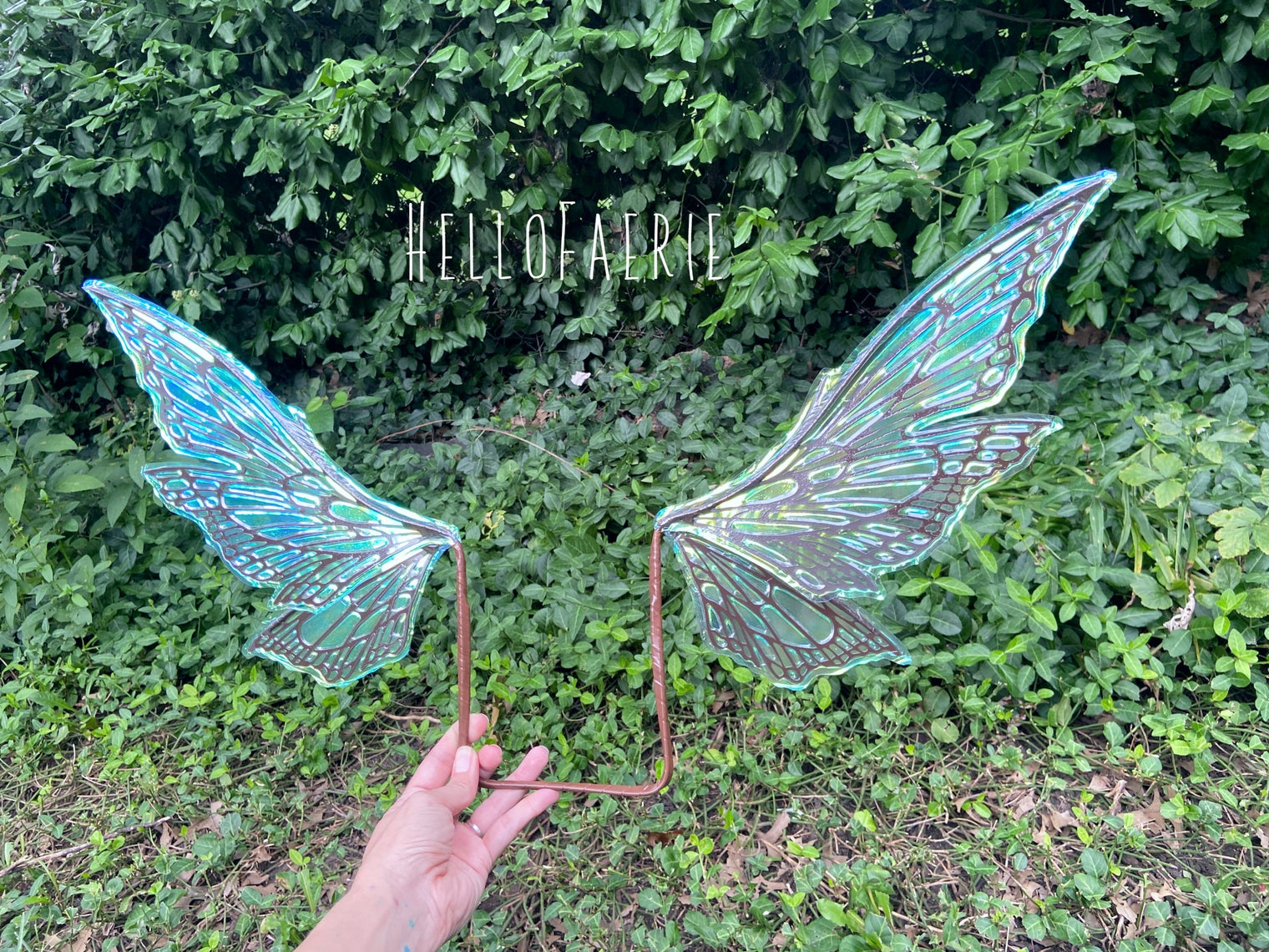 Mini Dark Brown Titania Wings Iridescent Fairy Wings