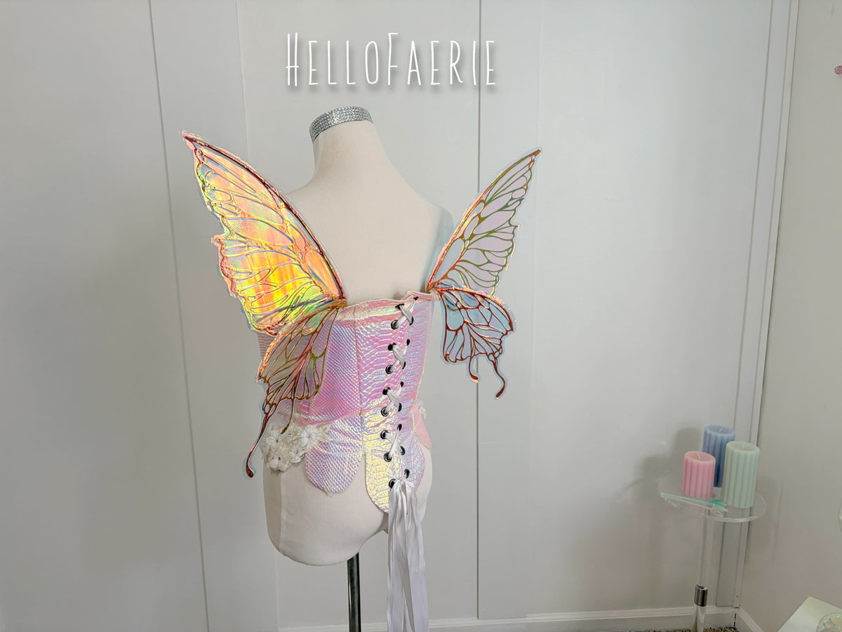 Mini Odette Burgundy Rust Butterfly iridescent fairy wings