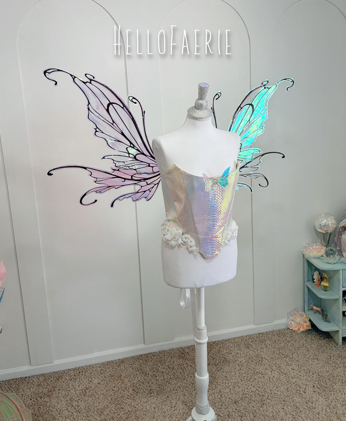 Brown Large Midsummer Iridescent Fairy Wings