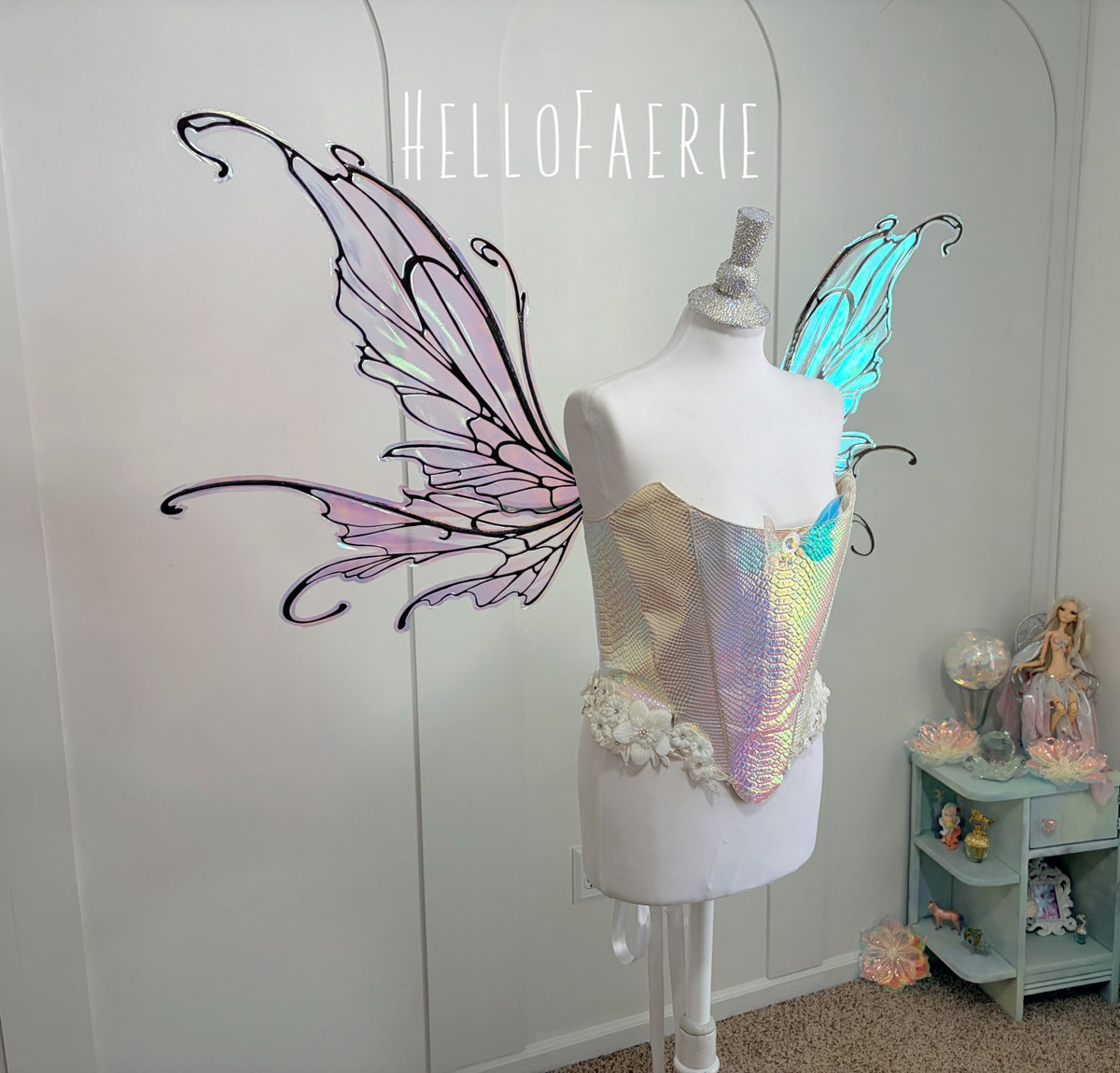 Brown Large Midsummer Iridescent Fairy Wings