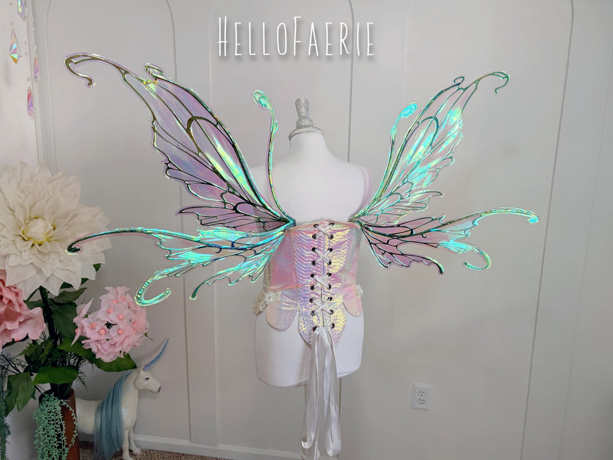 Brown Large Midsummer Iridescent Fairy Wings