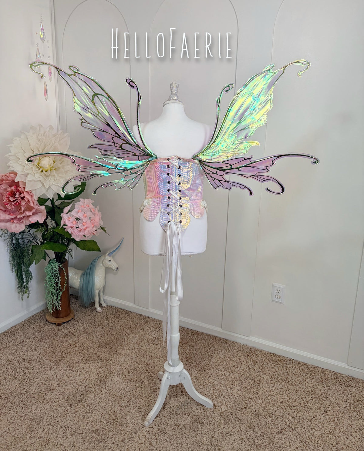 Brown Large Midsummer Iridescent Fairy Wings