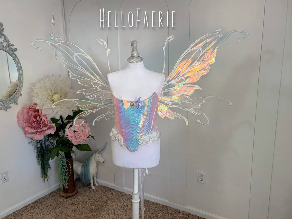PRE ORDER Giant Midsummer Iridescent Fairy Wings