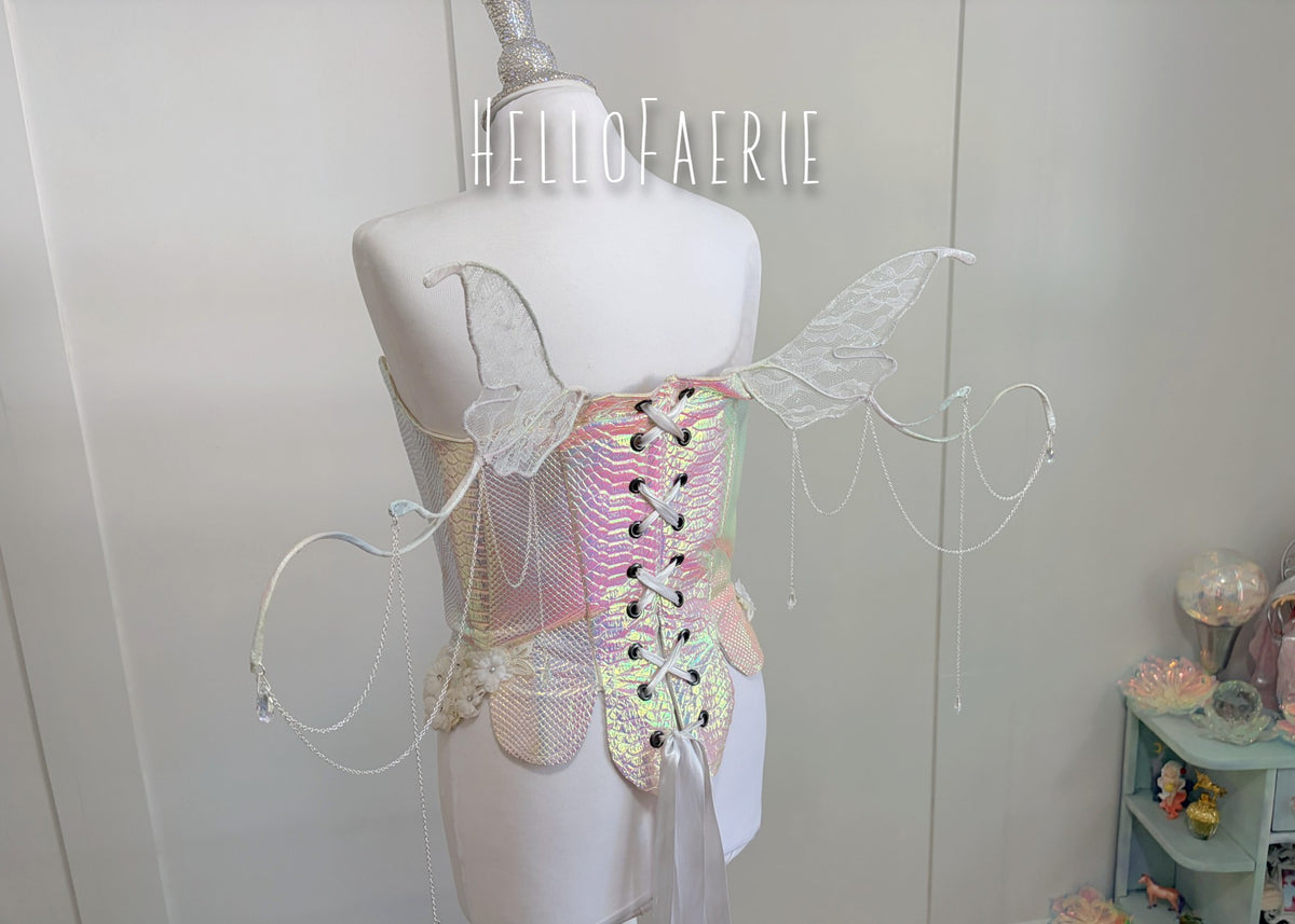 Cobweb Mini Lace and chain Fabric Fairy Wings
