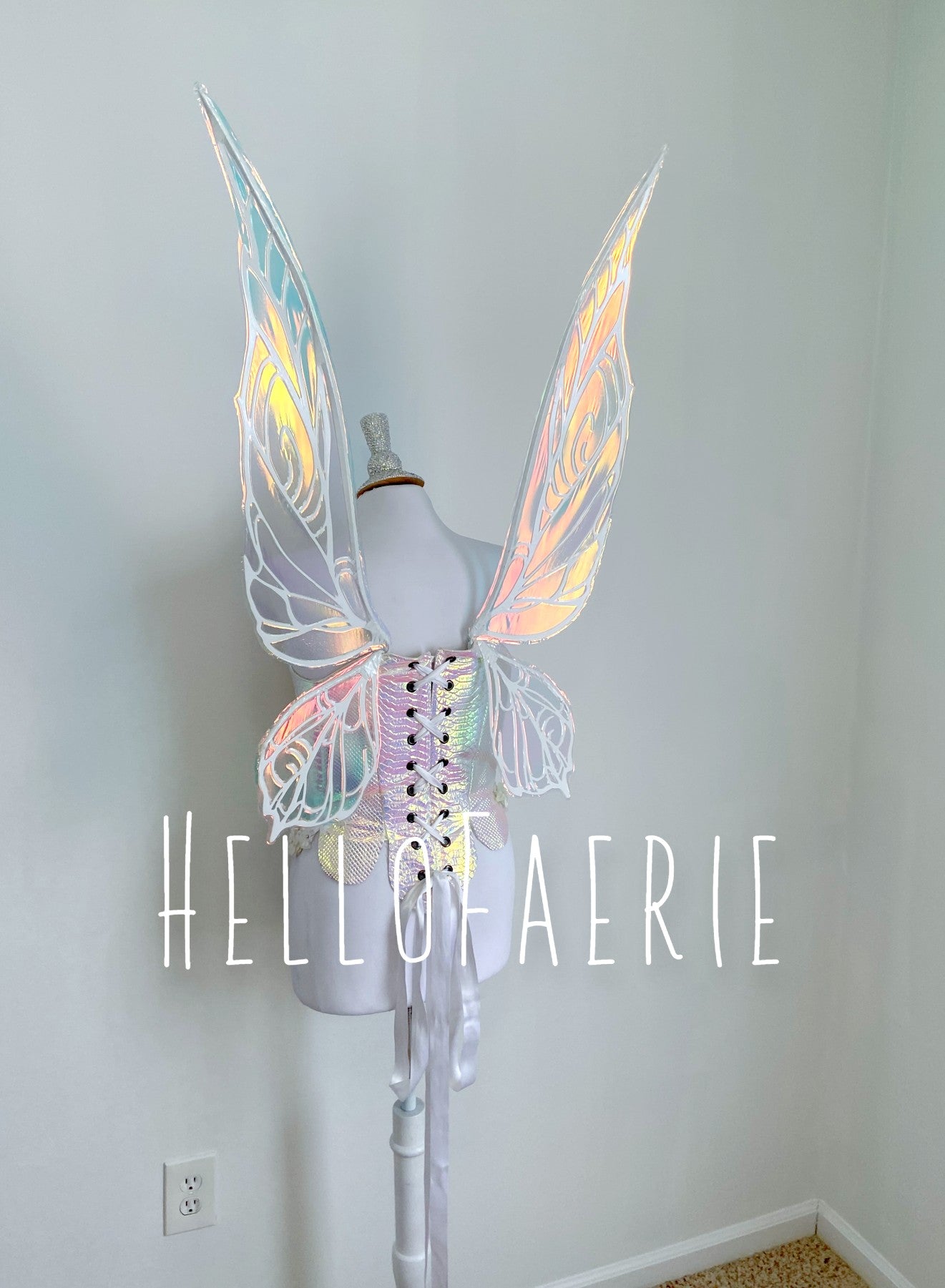 Unicorn Medium NeverNever Iridescent Fairy Wings MTO
