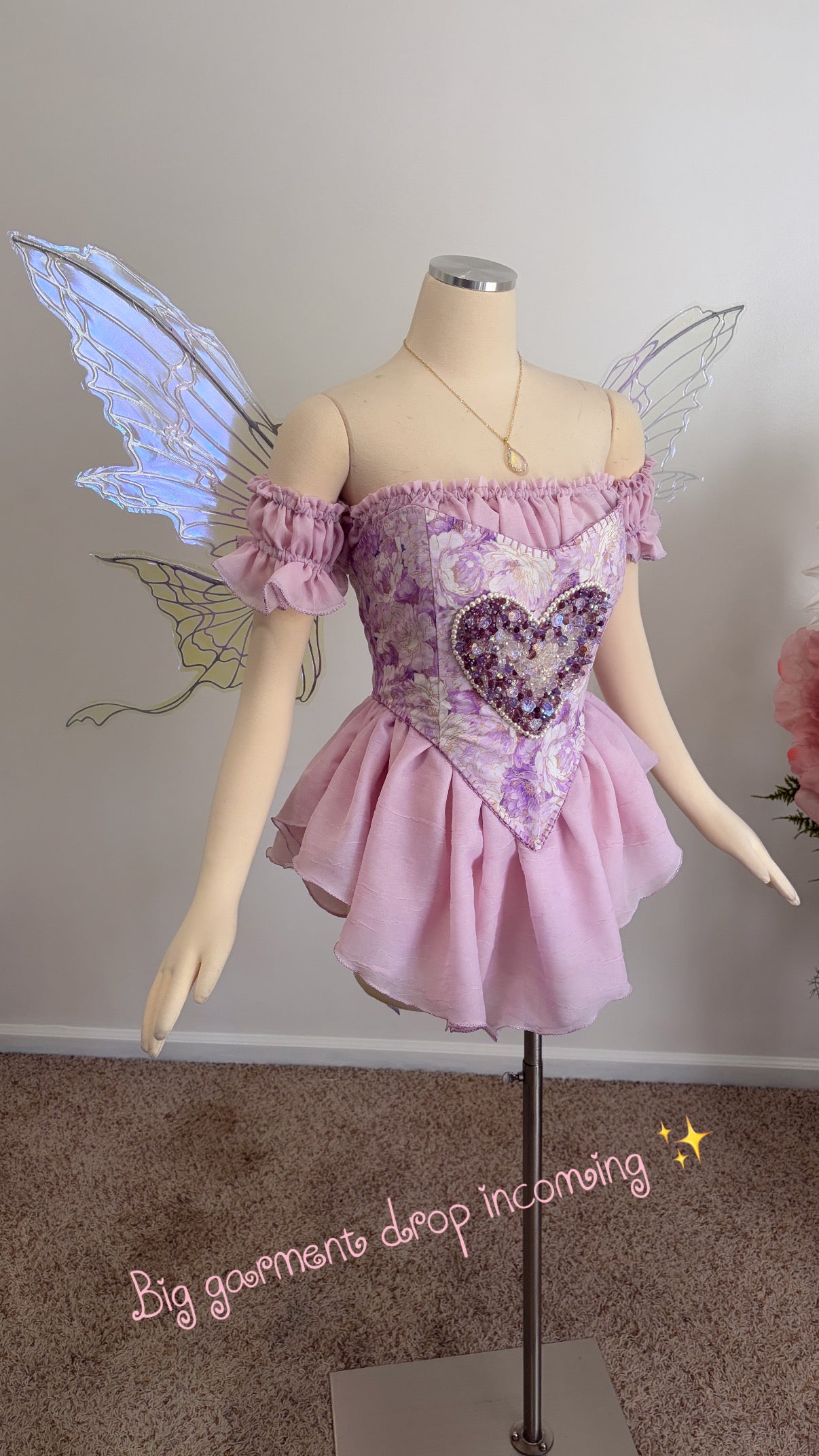 Tokyo Fae - a day in the wisteria corset and chemise set