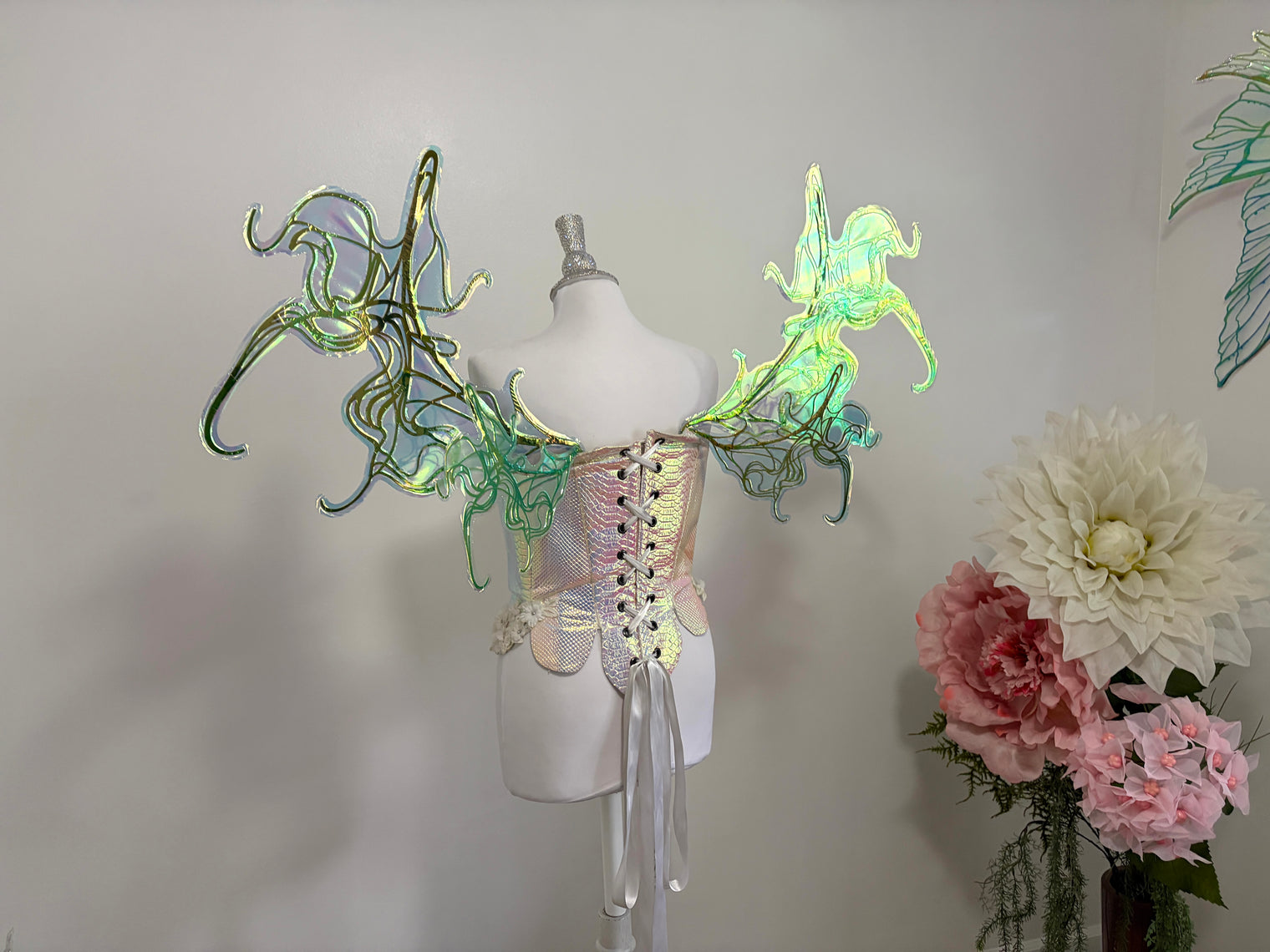 Custom pickle wings for Mary Iridescent Fairy Wings