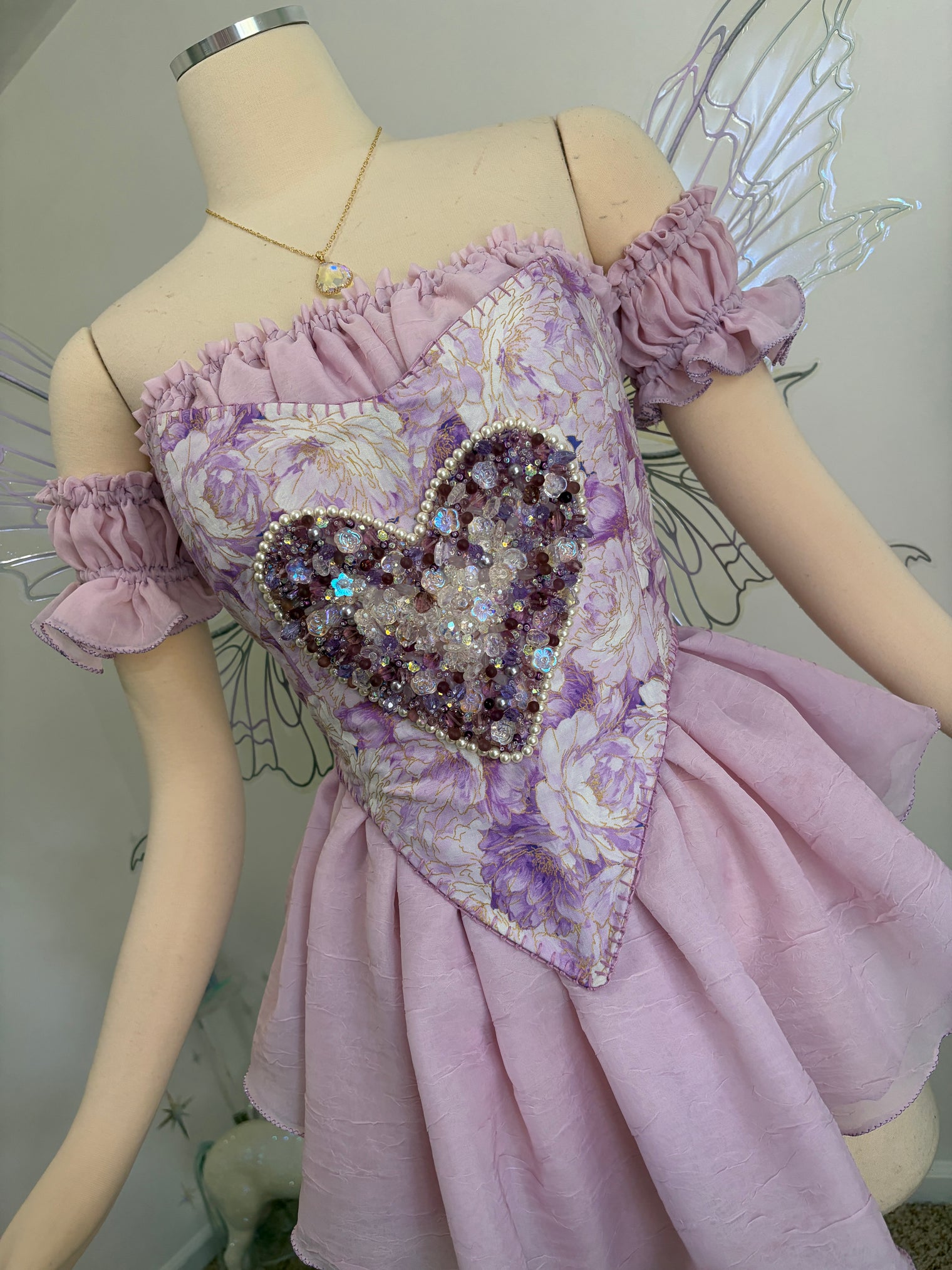 Tokyo Fae - a day in the wisteria corset and chemise set