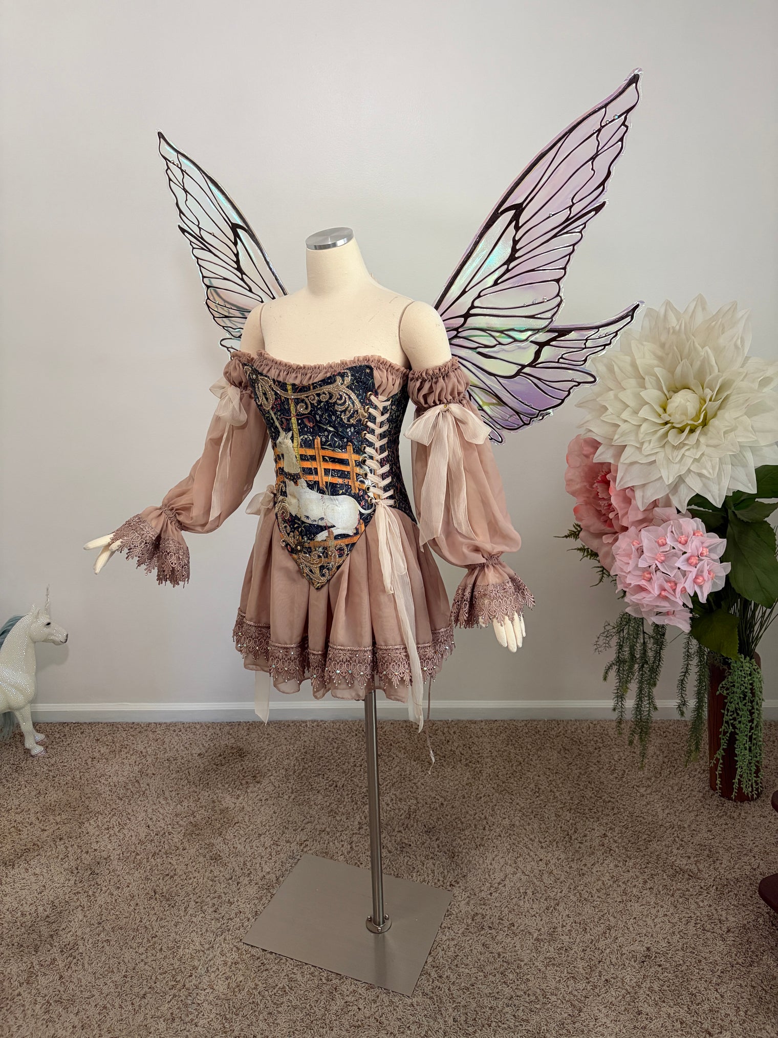 Tea Time with the Unicorn Fairy Gown AS IS