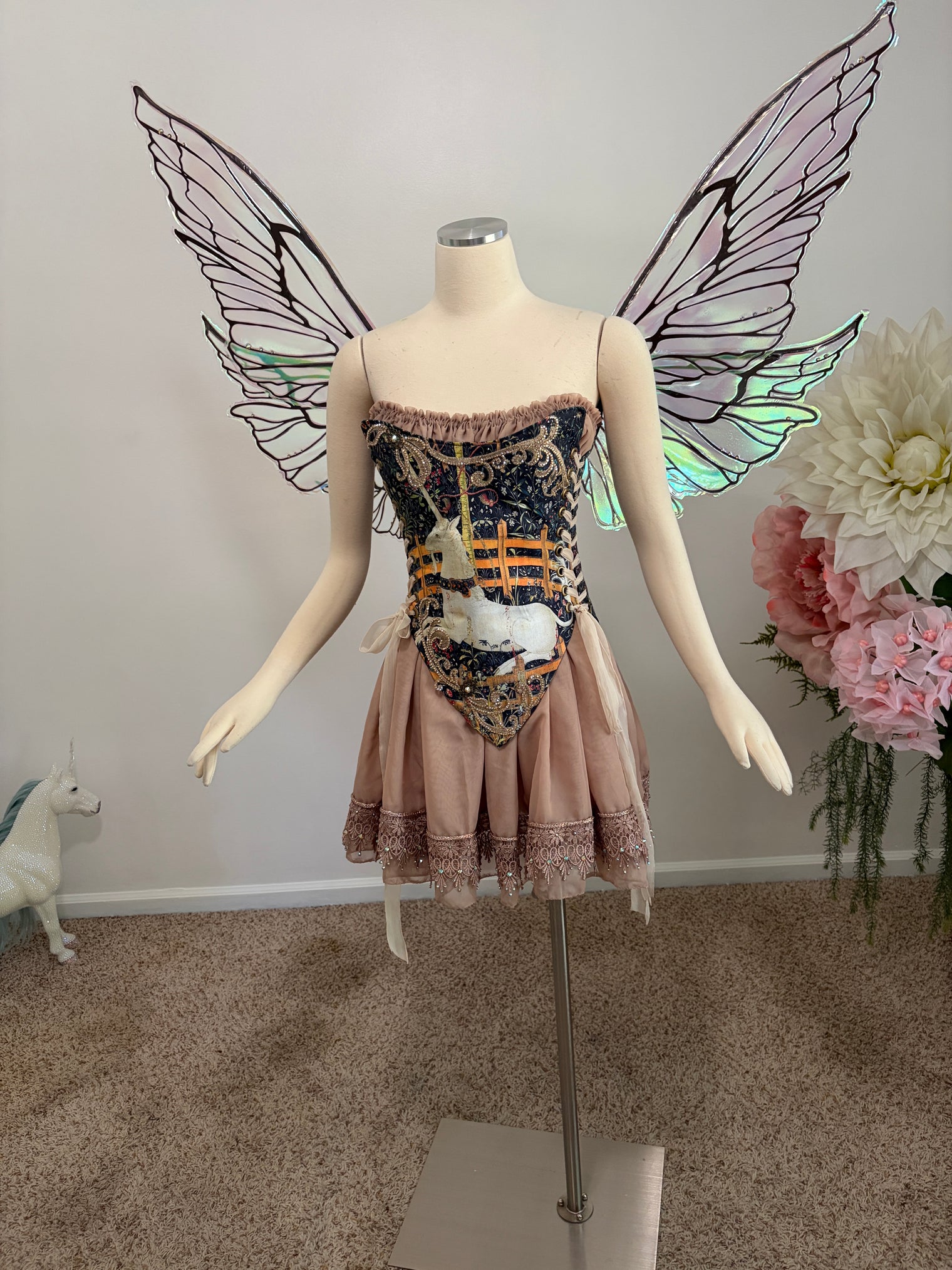 Tea Time with the Unicorn Fairy Gown AS IS