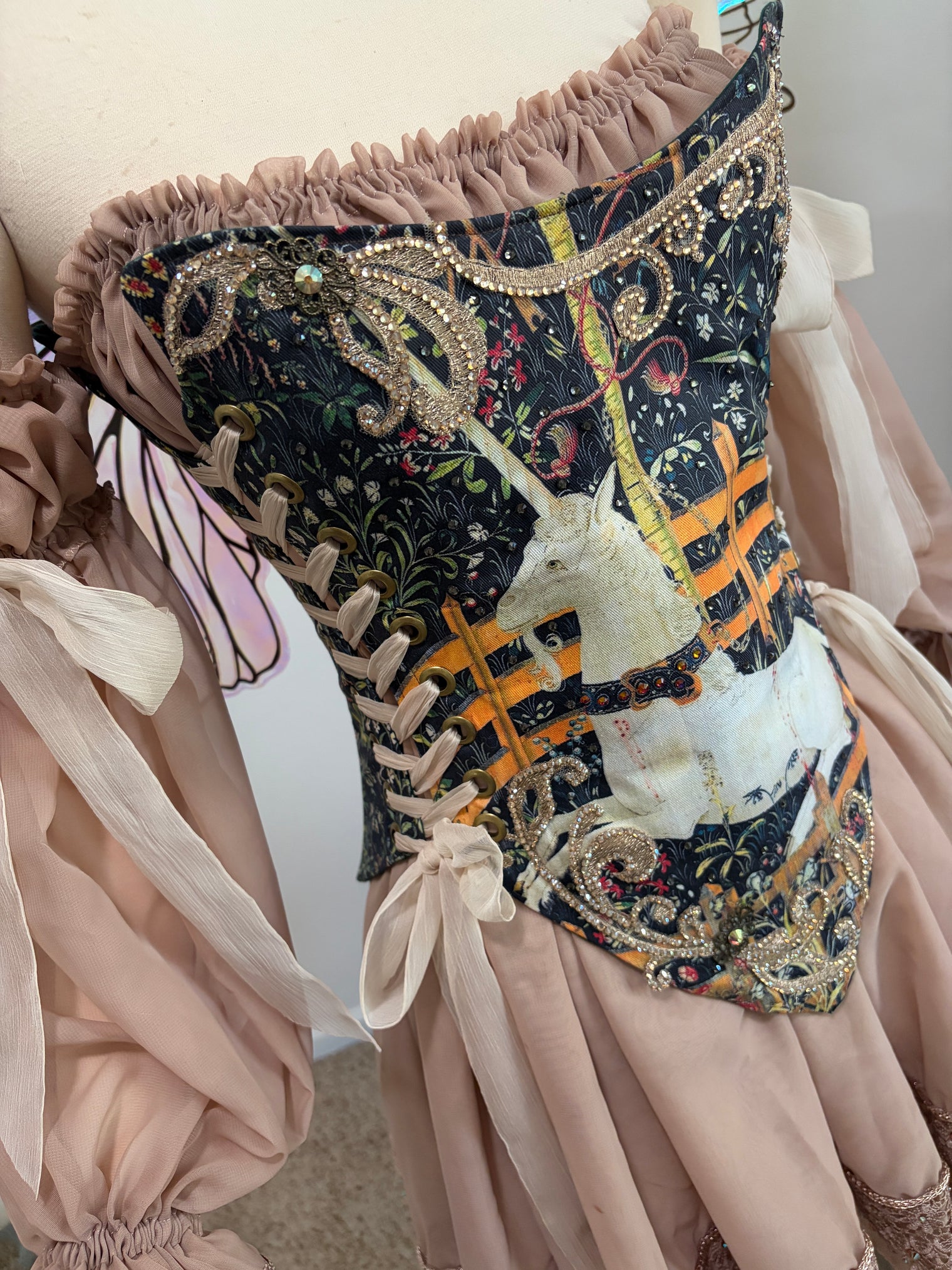 Tea Time with the Unicorn Fairy Gown AS IS