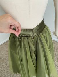 Sample Sale ~Green Tulle and Satin Skirt UNFINISHED