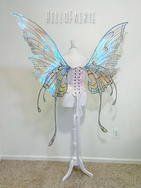 Monster size Made to Order Double Swallotail Iridescent Fairy Wings