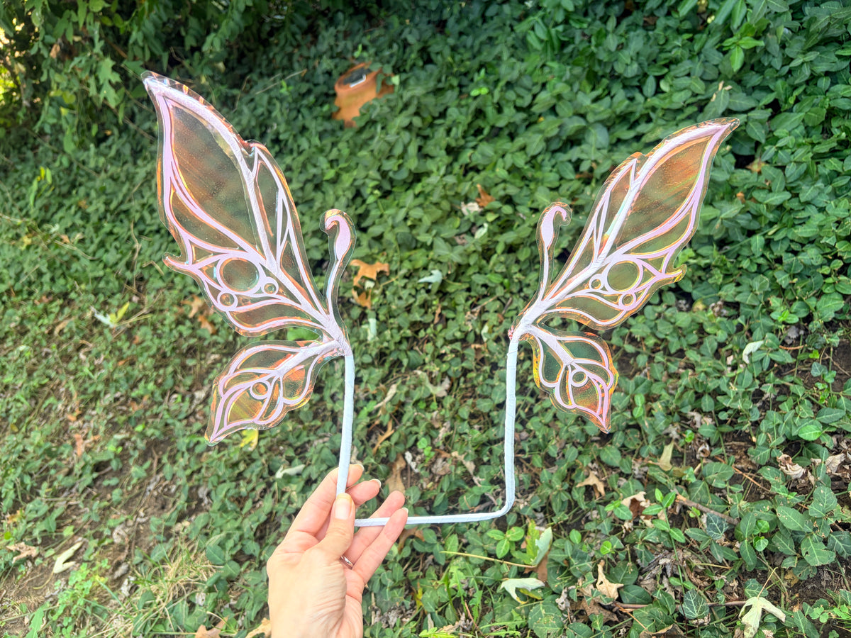 Micro mini Wings Pastel Unicorn Purple iridescent fairy wings