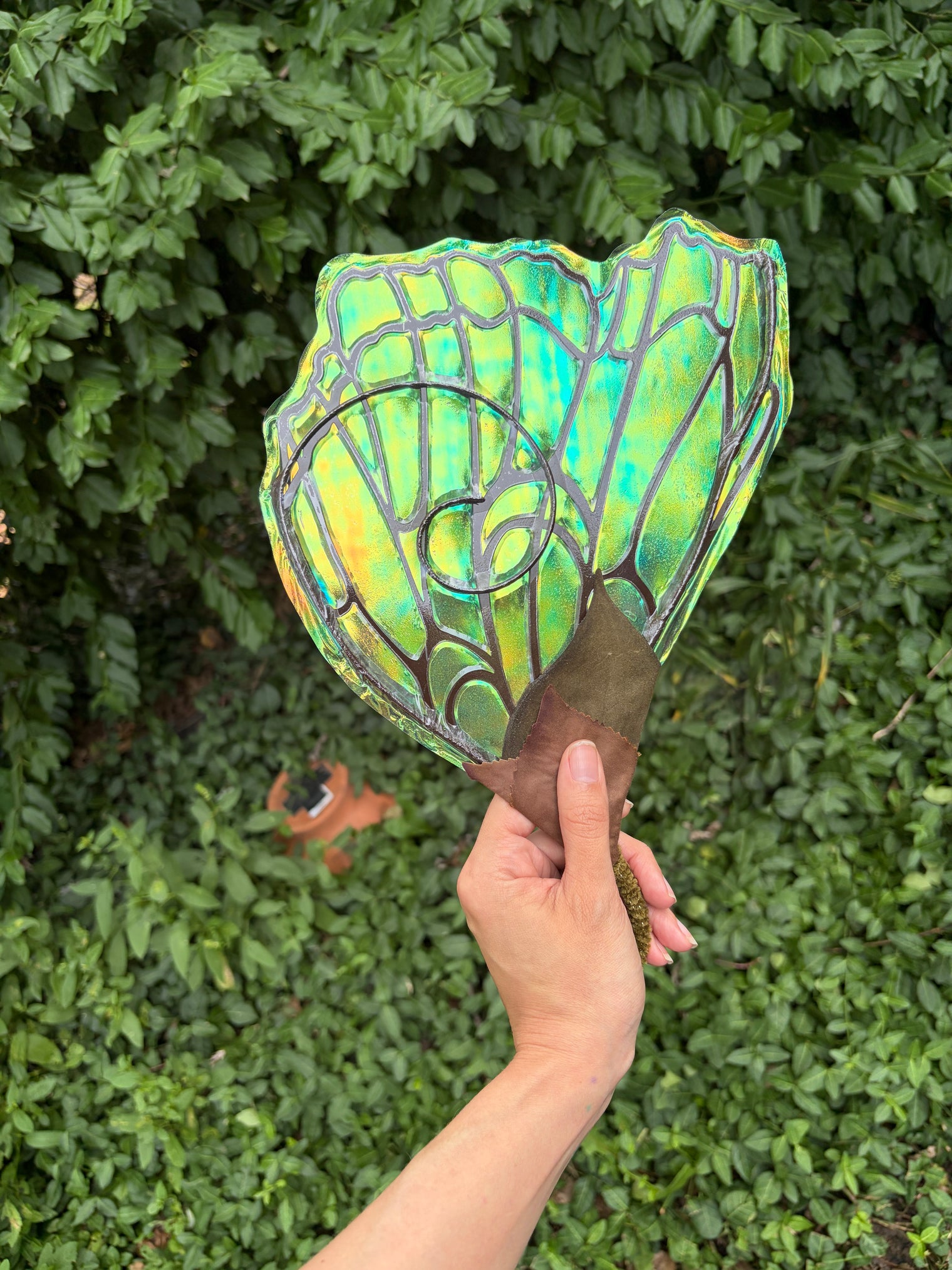 Brown fairy wing Hand Fan