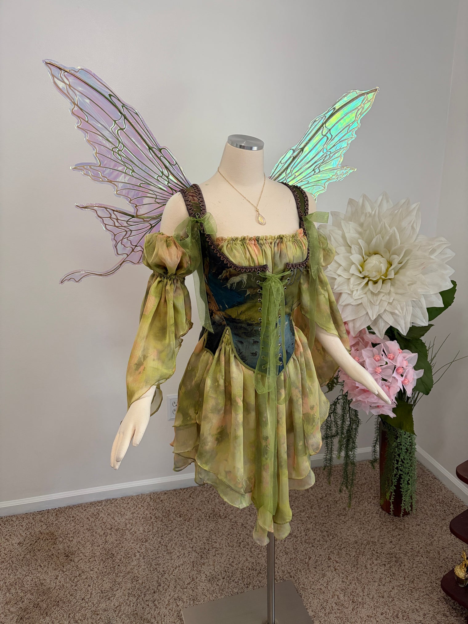 A drink with the unicorns corset and chemise