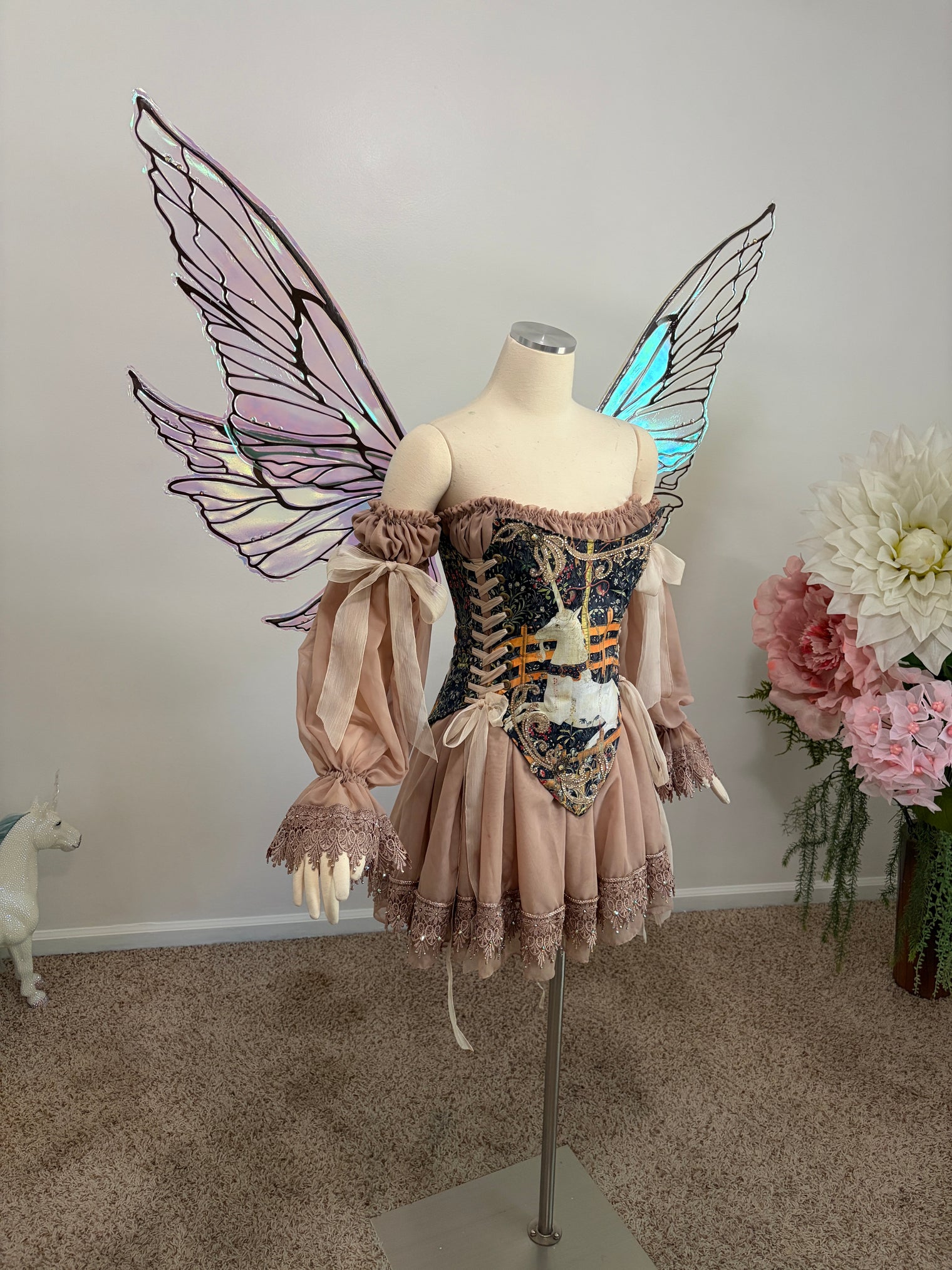 Tea Time with the Unicorn Fairy Gown AS IS