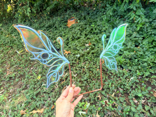 Micro mini Wings Sky Blue iridescent fairy wings