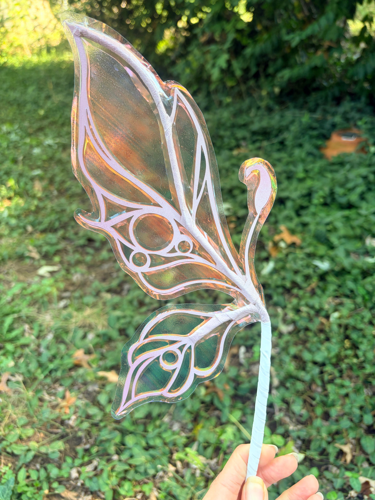 Micro mini Wings Pastel Unicorn Purple iridescent fairy wings