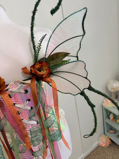 Floral Full Wire Butterfly style Fairy Wings